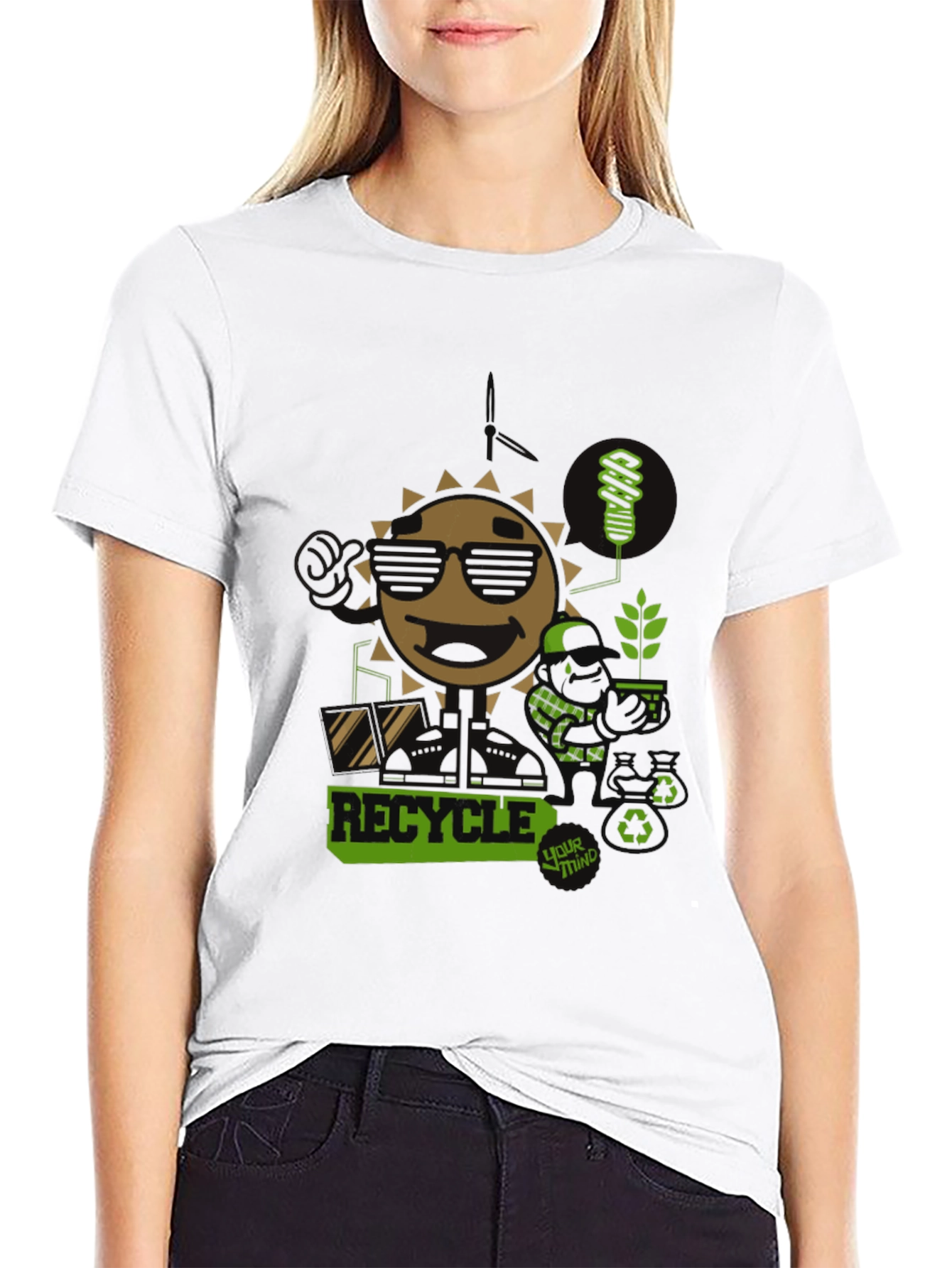 Eco-Friendly Recycle Graphic Tee
