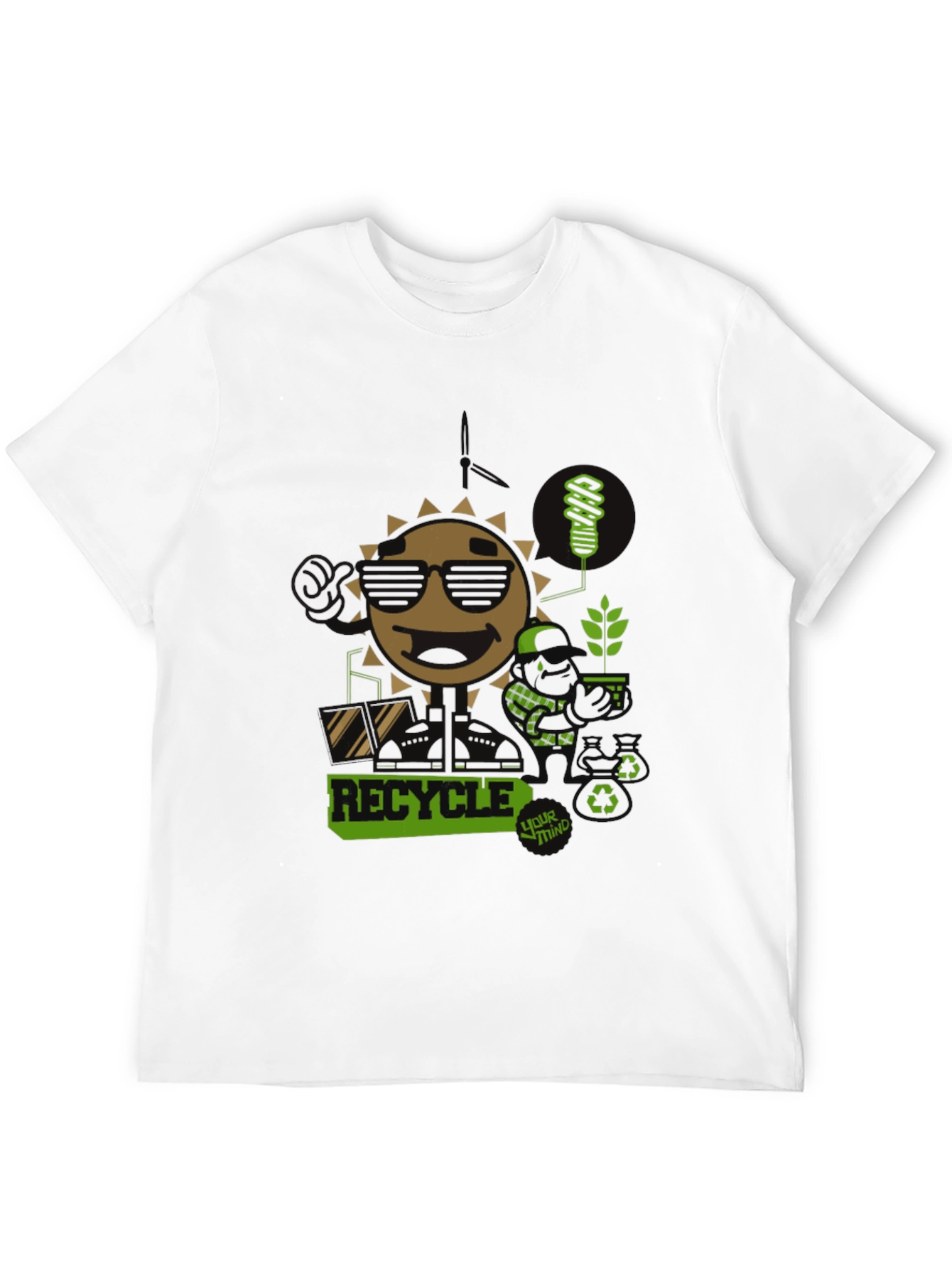 Eco-Friendly Recycle Graphic Tee