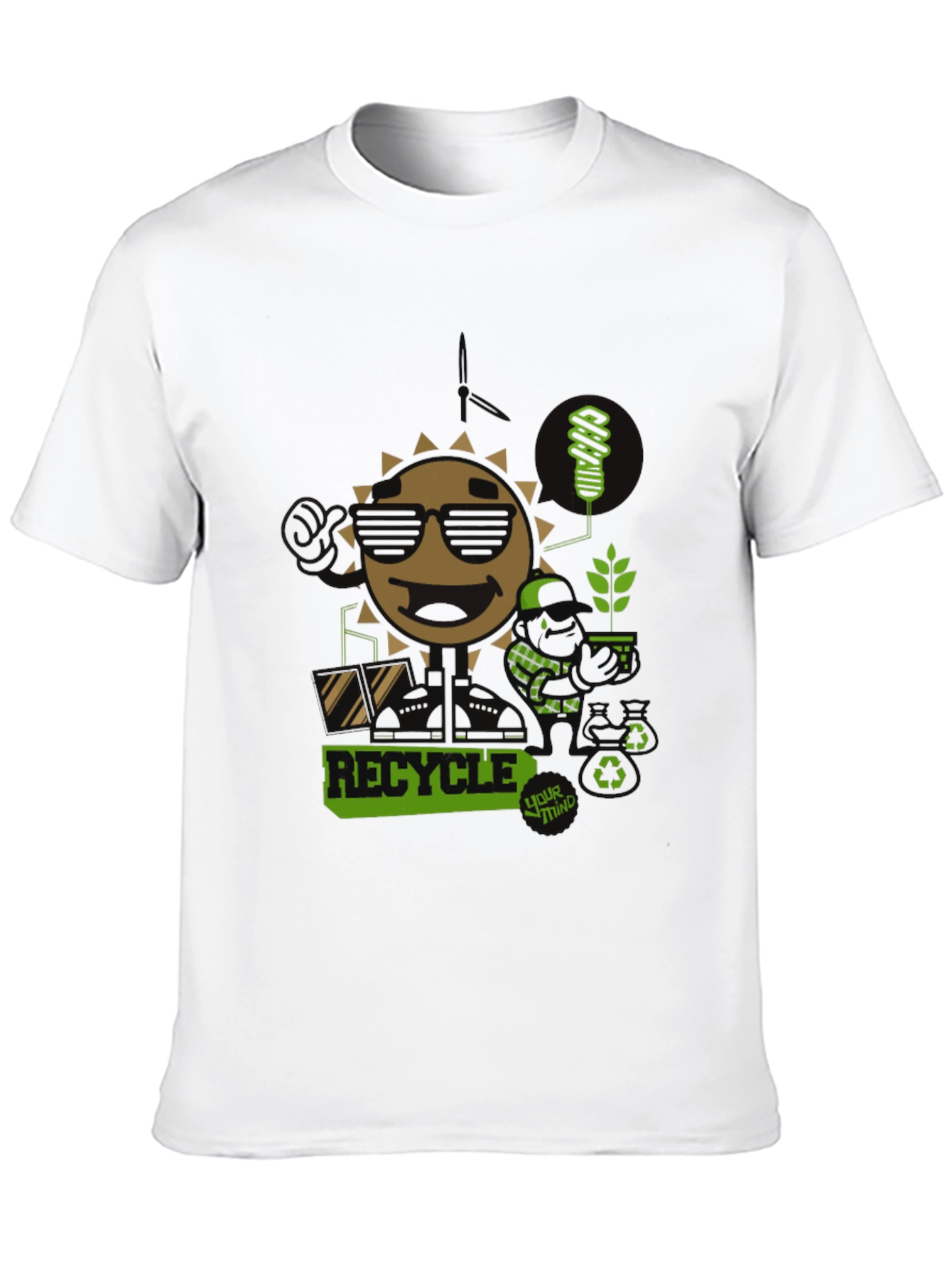Eco-Friendly Recycle Graphic Tee