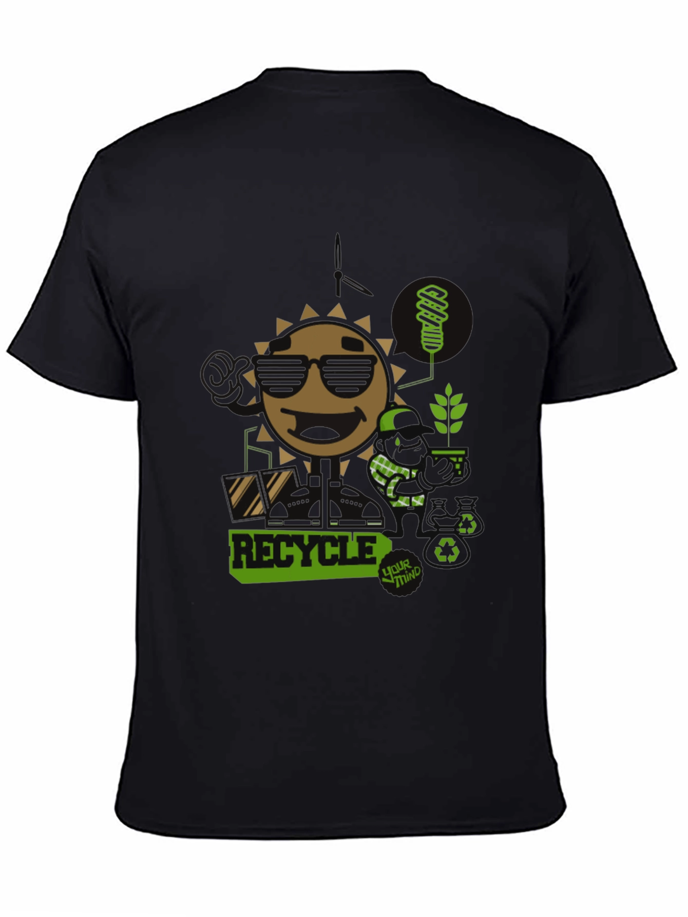 Eco-Friendly Recycle Graphic Tee
