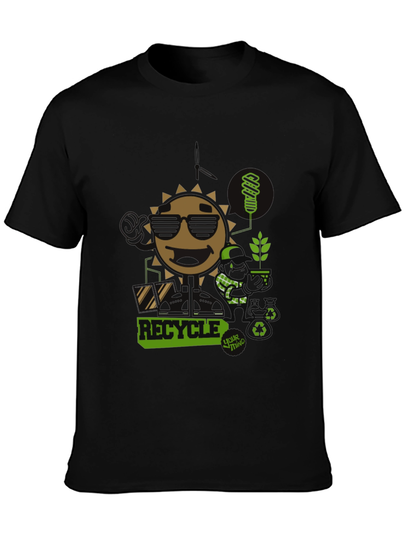 Eco-Friendly Recycle Graphic Tee