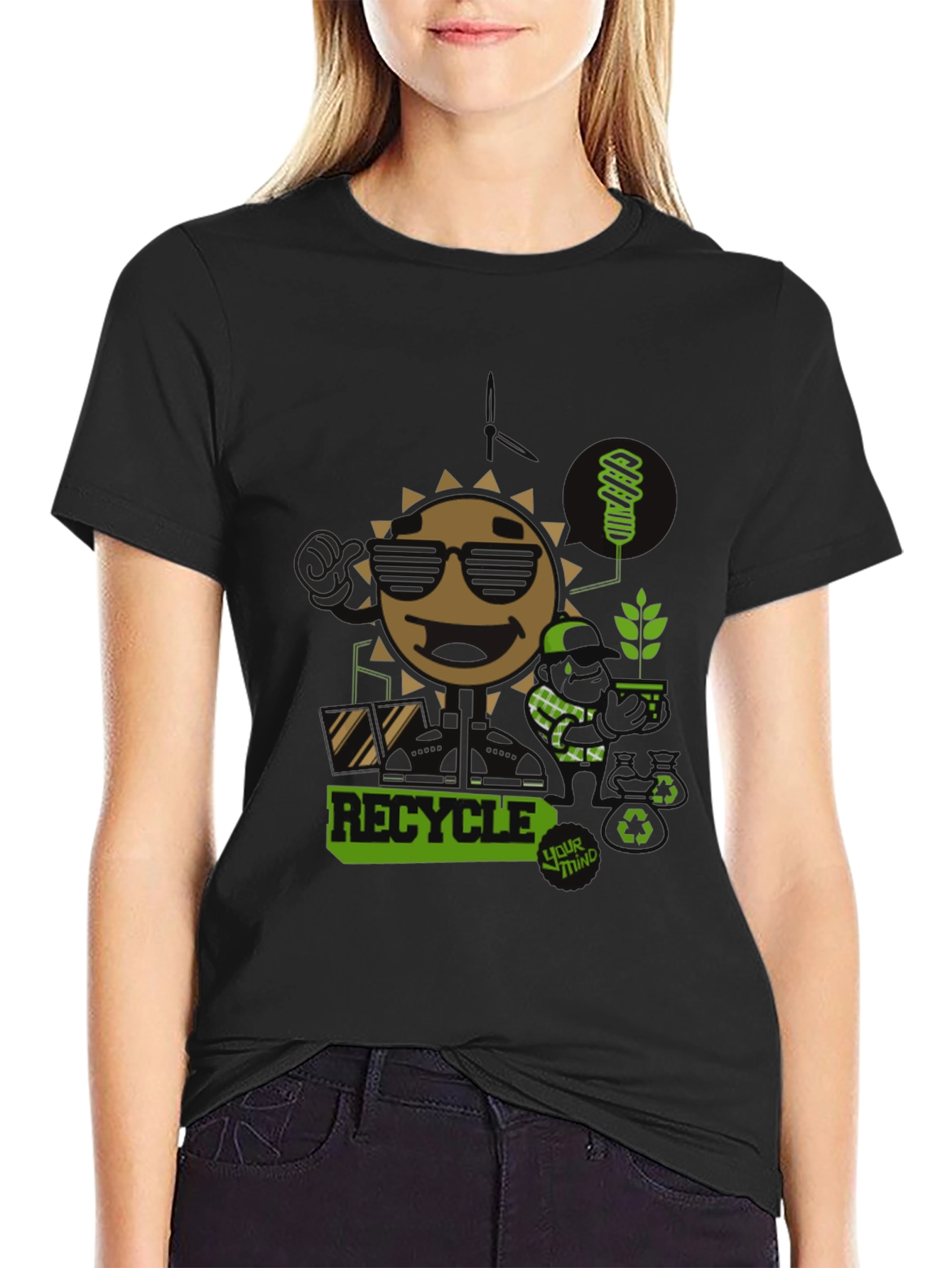 Eco-Friendly Recycle Graphic Tee
