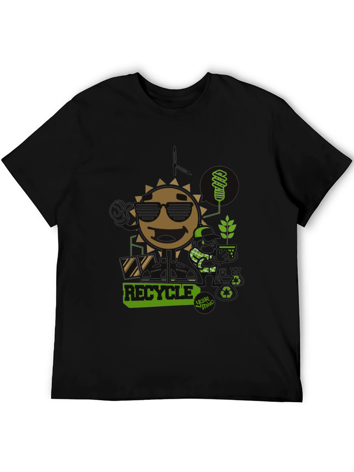 Eco-Friendly Recycle Graphic Tee