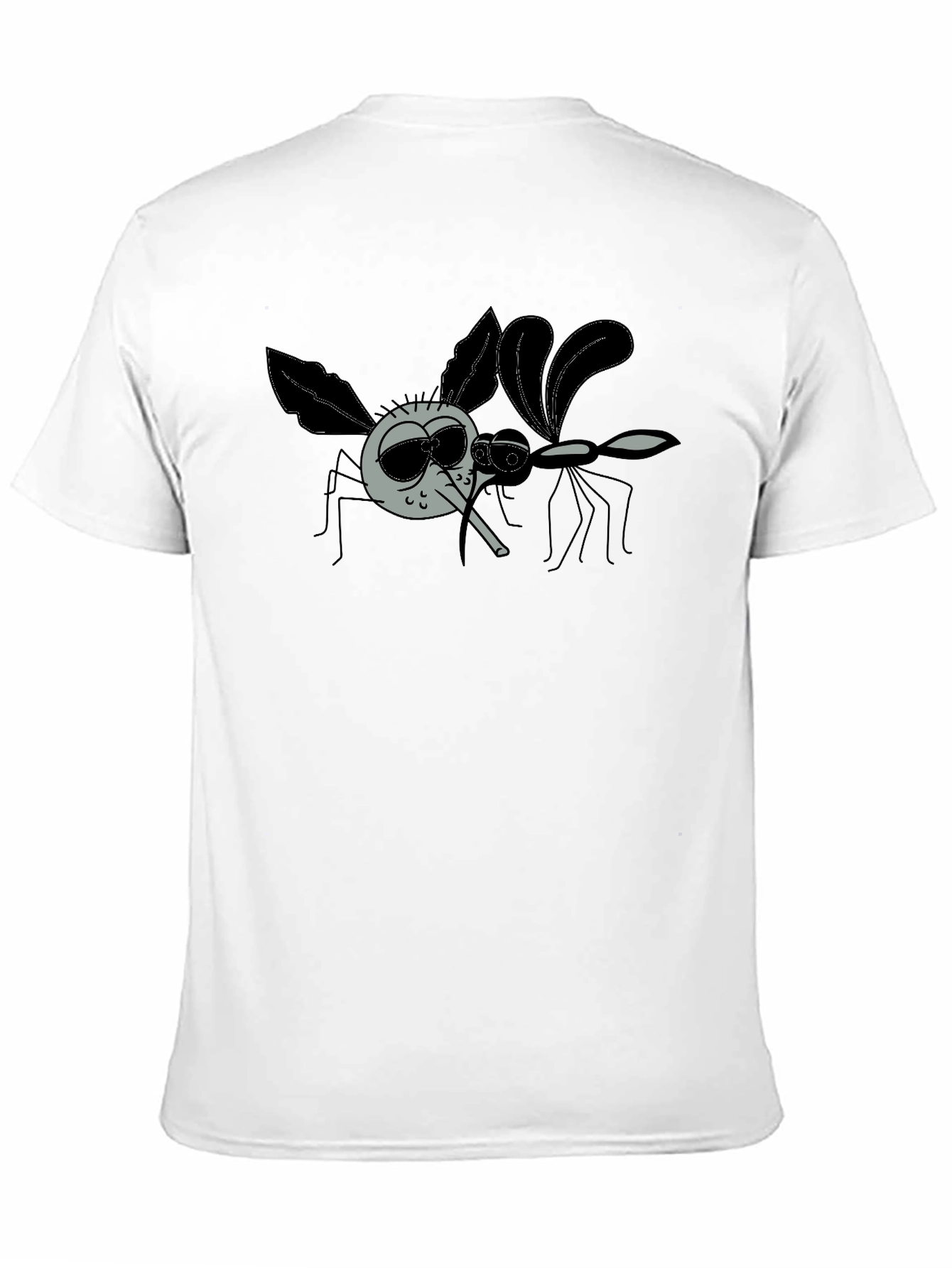 Cool Mosquito Graphic T-Shirt - Black