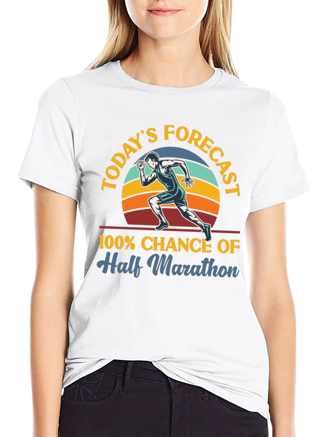 Half Marathon Forecast Graphic Tee