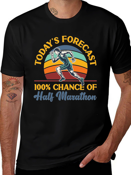 Half Marathon Forecast Graphic Tee