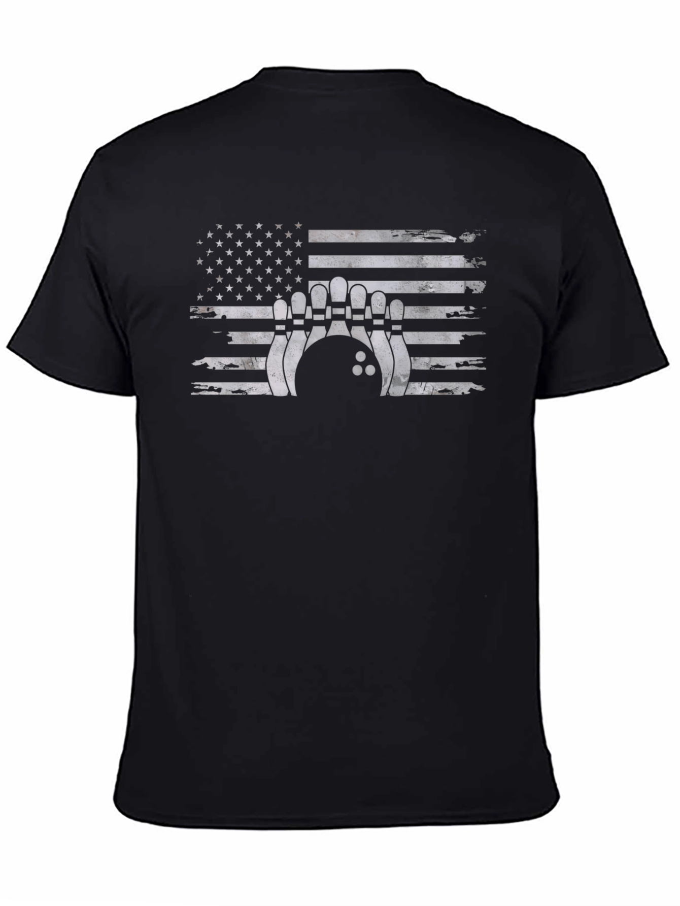 Bowling USA Flag Graphic T-Shirt