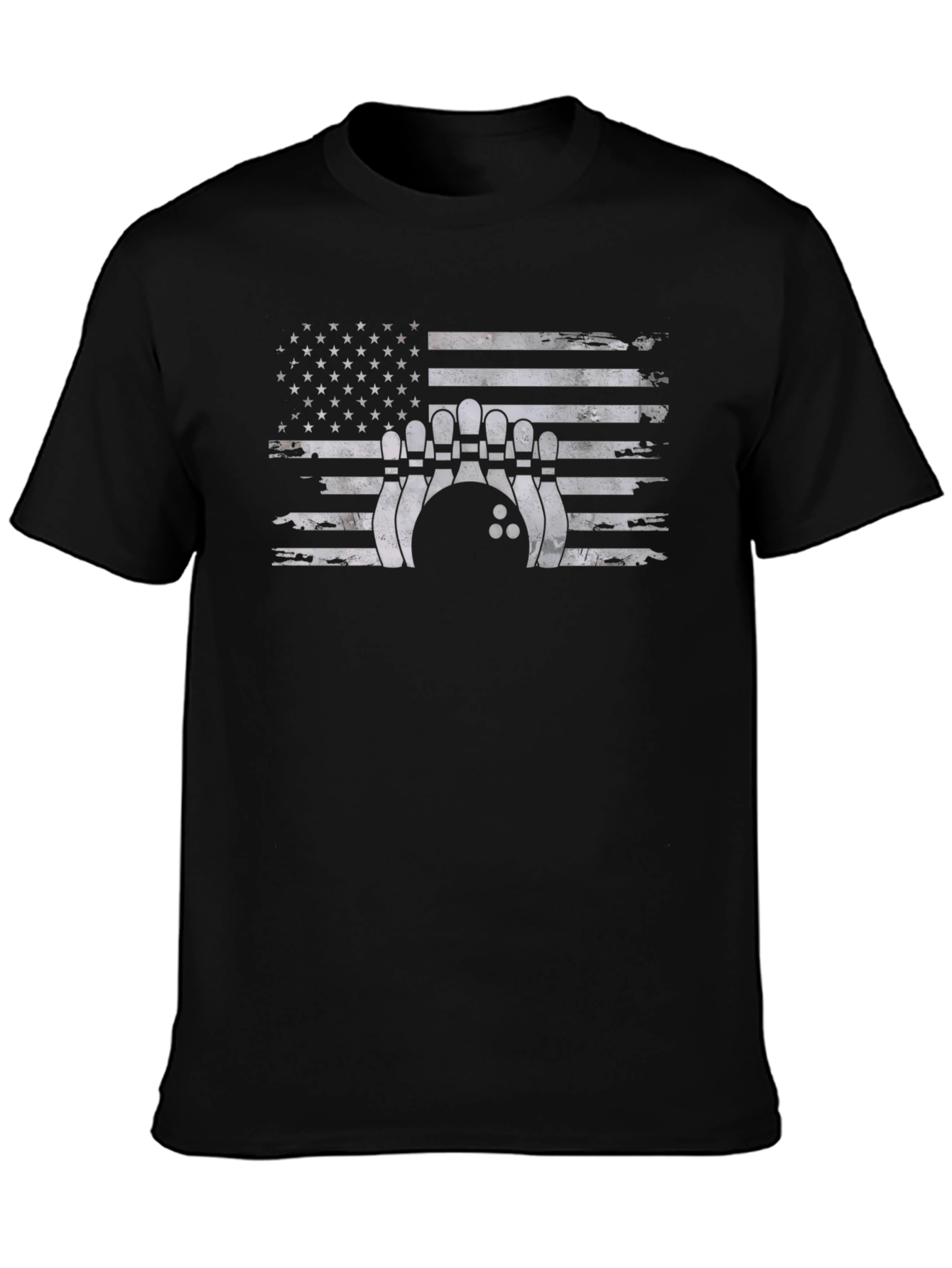 Bowling USA Flag Graphic T-Shirt