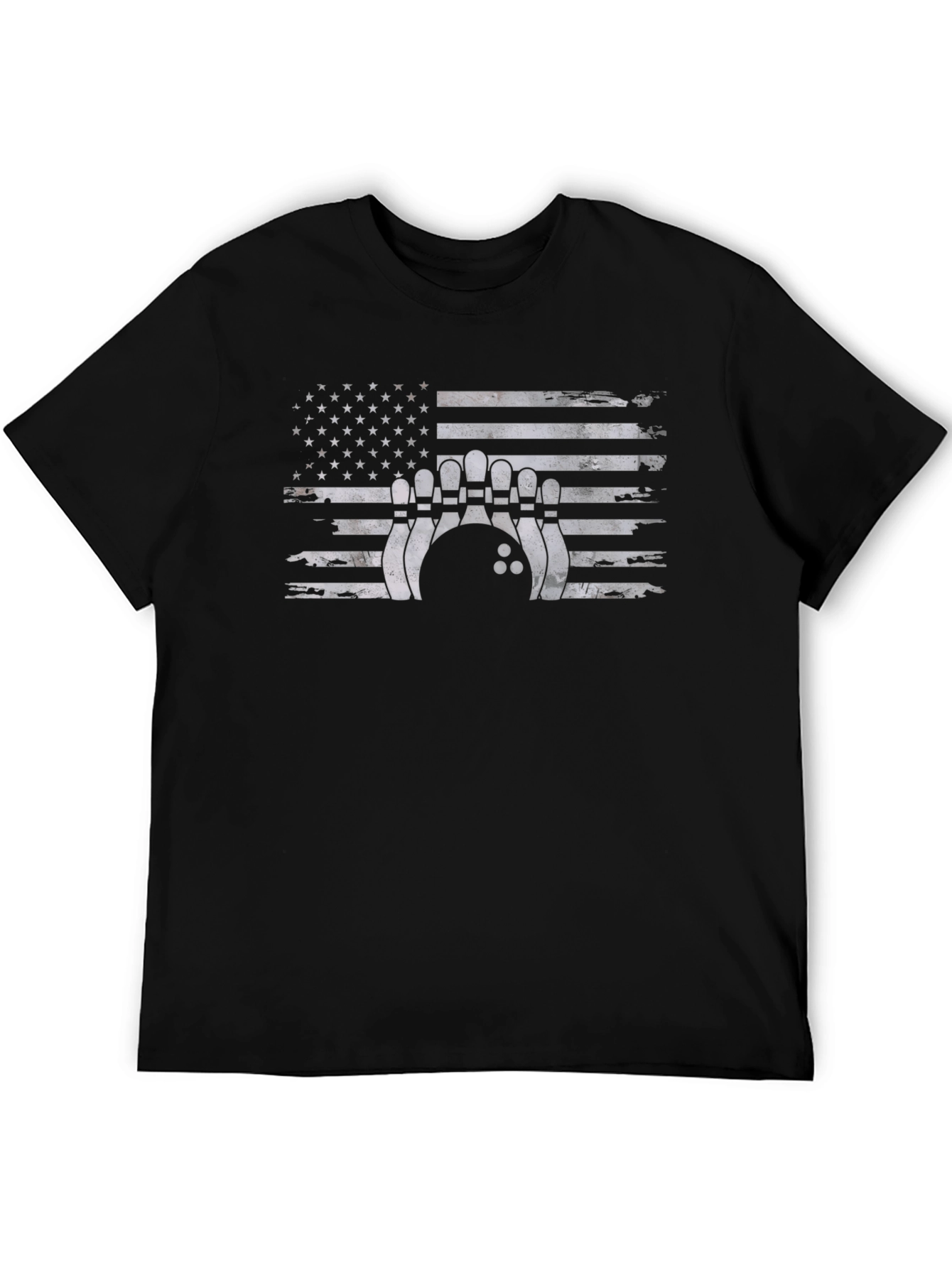 Bowling USA Flag Graphic T-Shirt