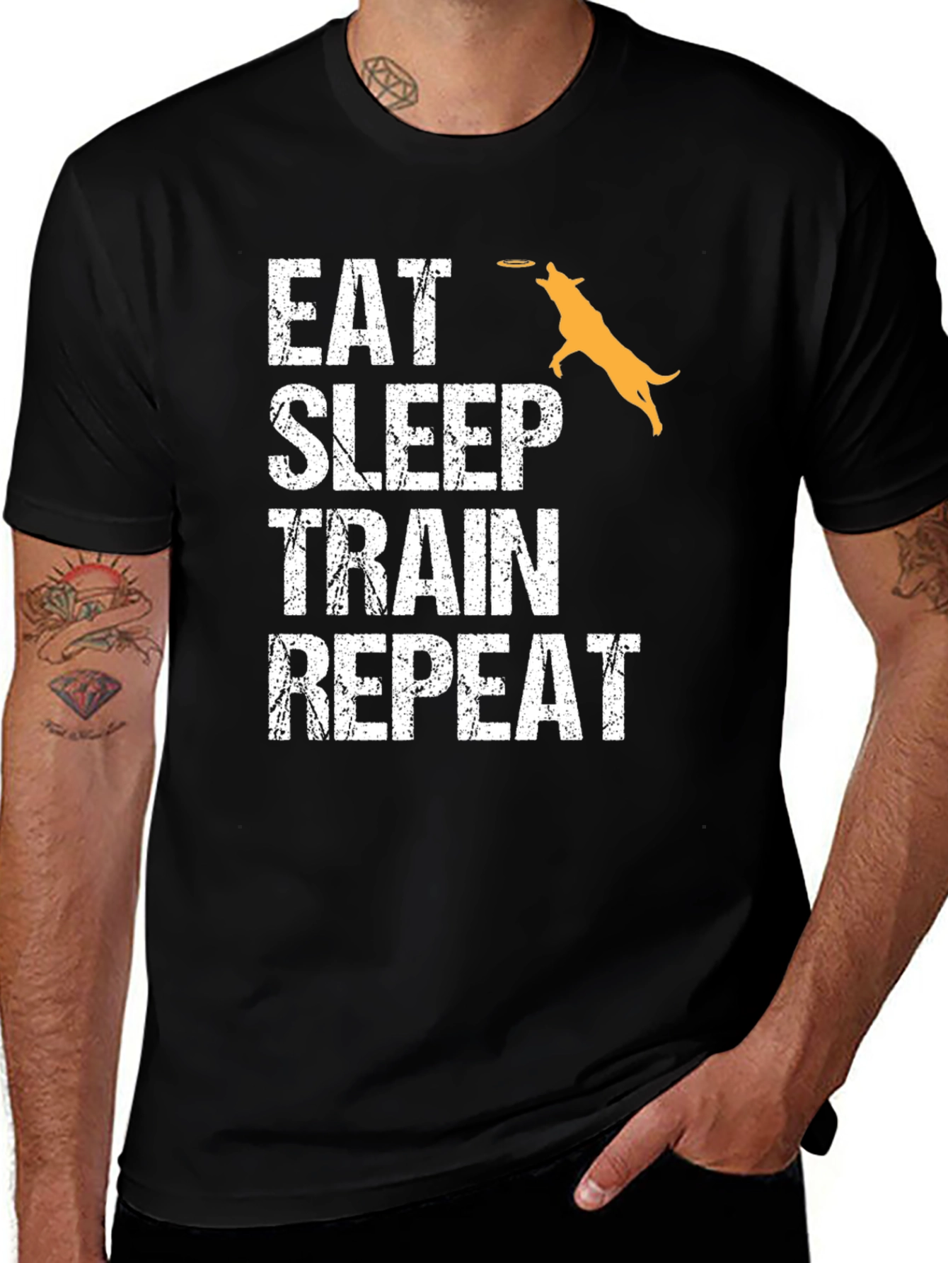 Eat Sleep Train Repeat Dog Lover T-Shirt