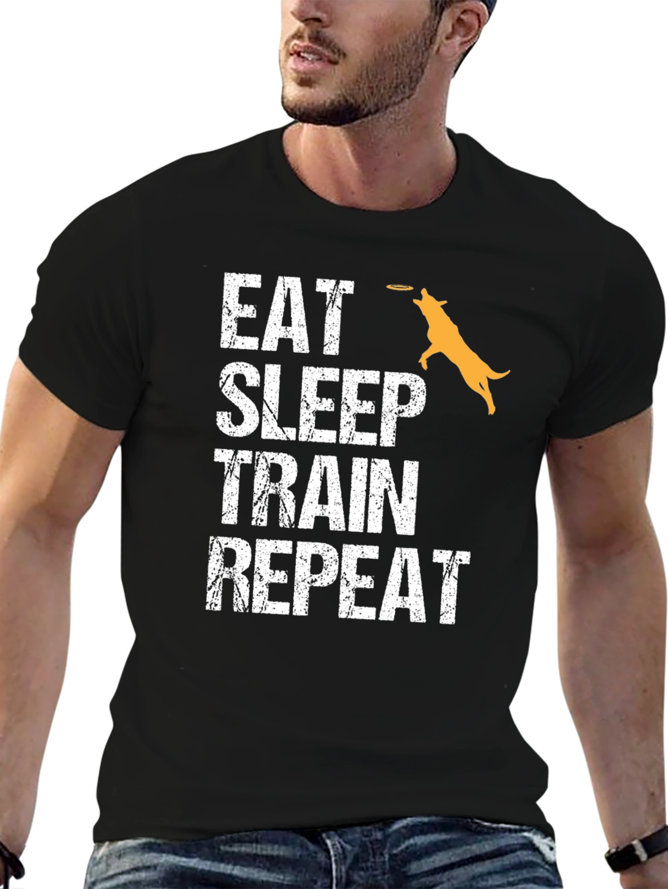 Eat Sleep Train Repeat Dog Lover T-Shirt