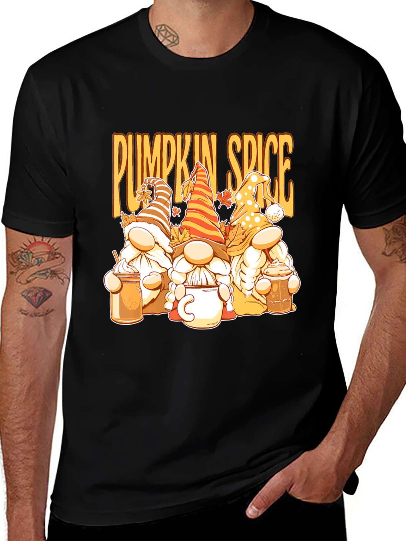 Pumpkin Spice Gnomes Graphic Tee