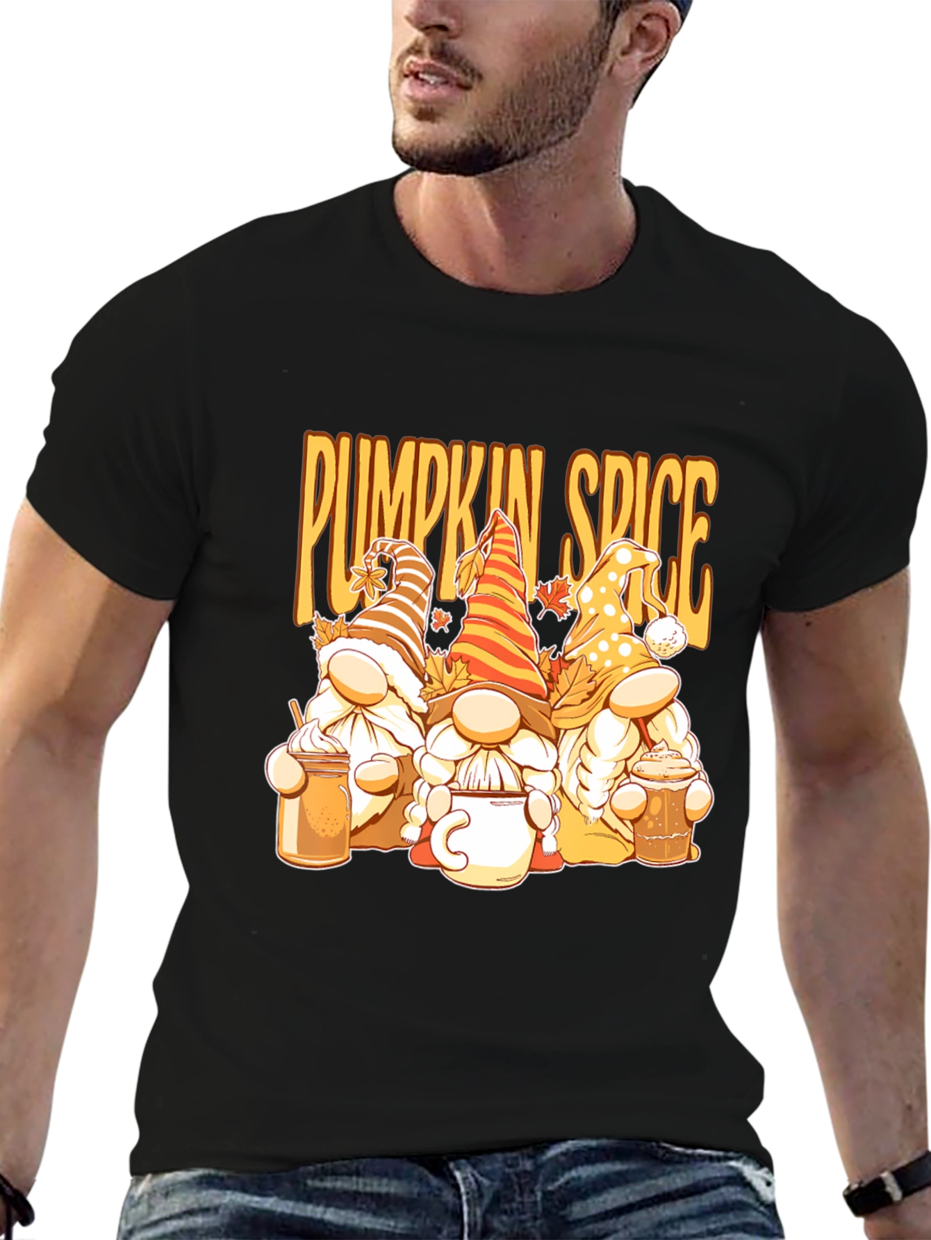 Pumpkin Spice Gnomes Graphic Tee