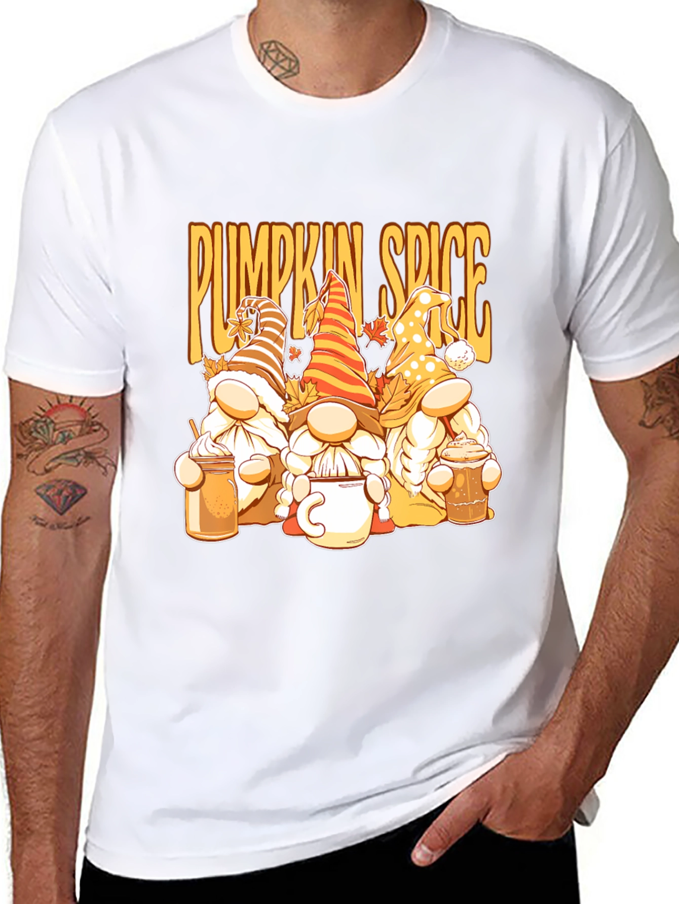 Pumpkin Spice Gnomes Graphic Tee
