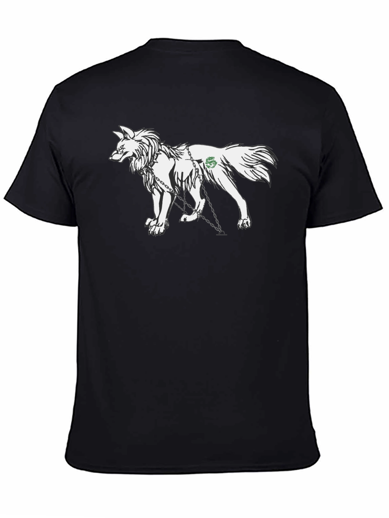 Wolf Graphic T-Shirt - Black Cotton Tee