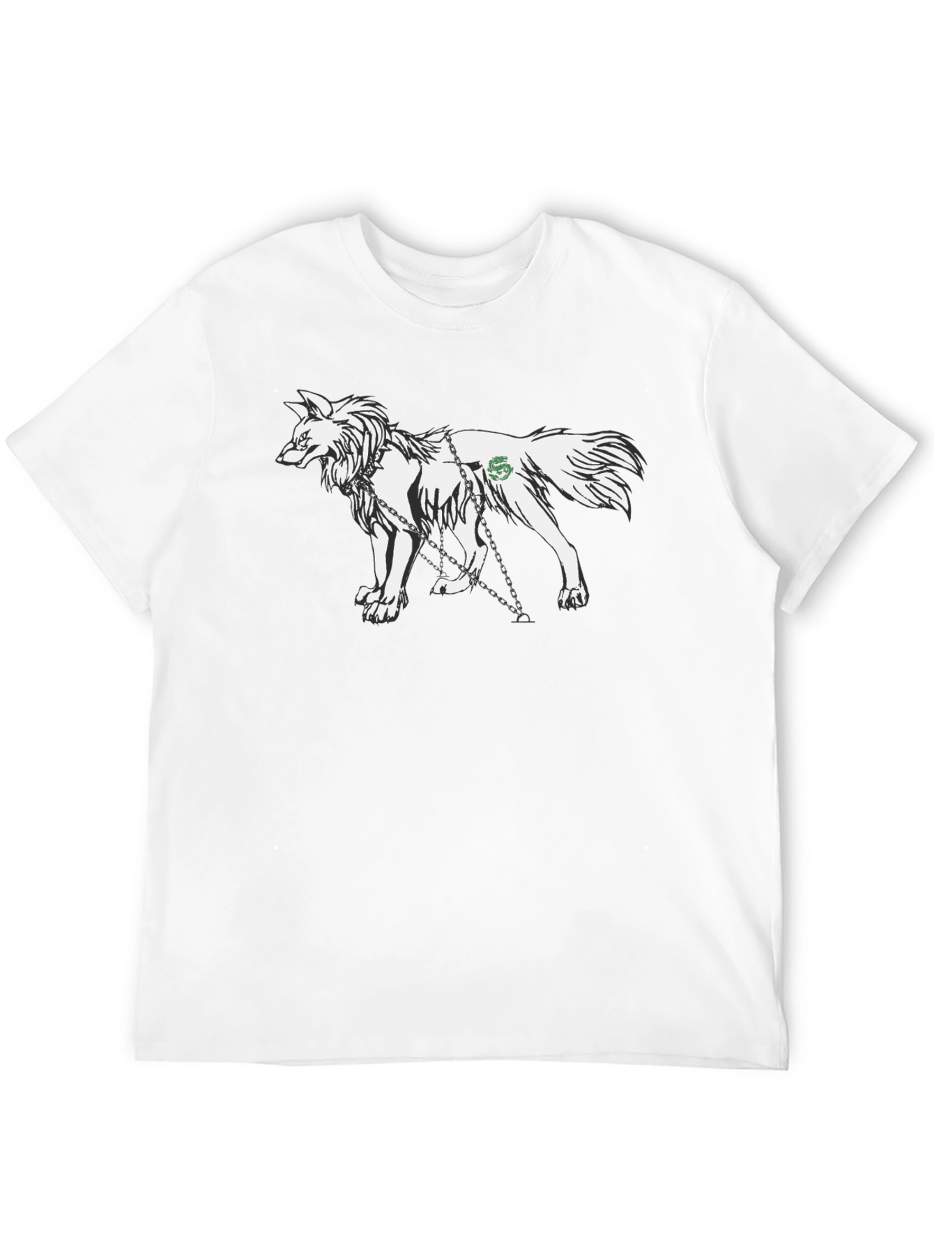 Wolf Graphic T-Shirt - Black Cotton Tee