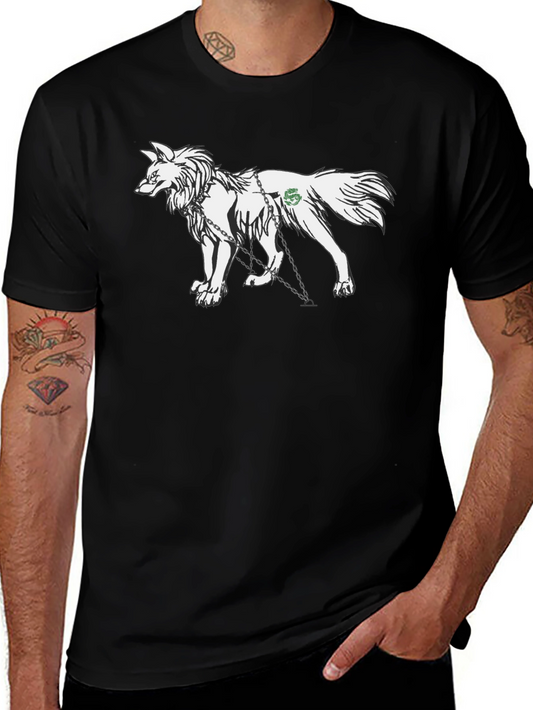Wolf Graphic T-Shirt - Black Cotton Tee