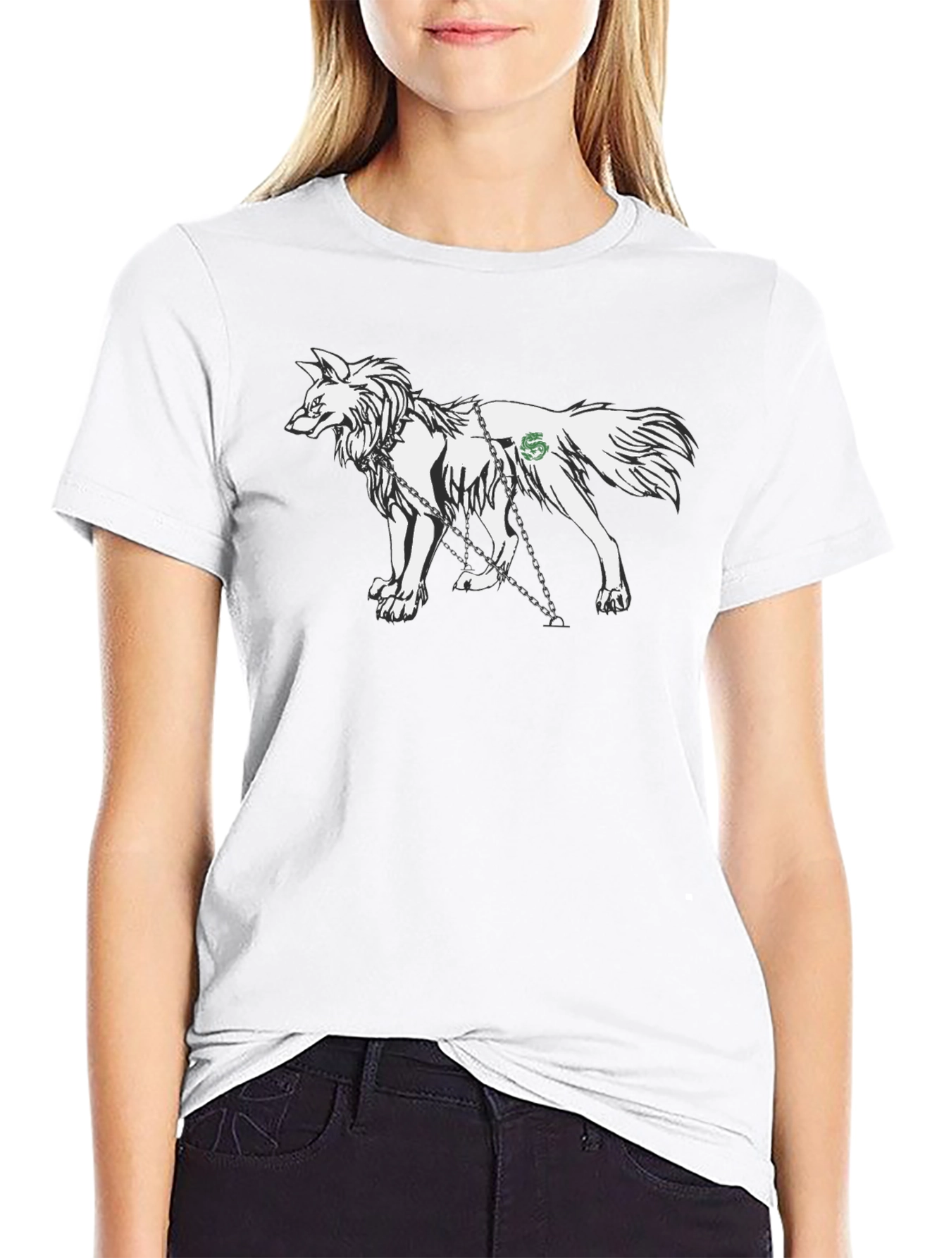 Wolf Graphic T-Shirt - Black Cotton Tee