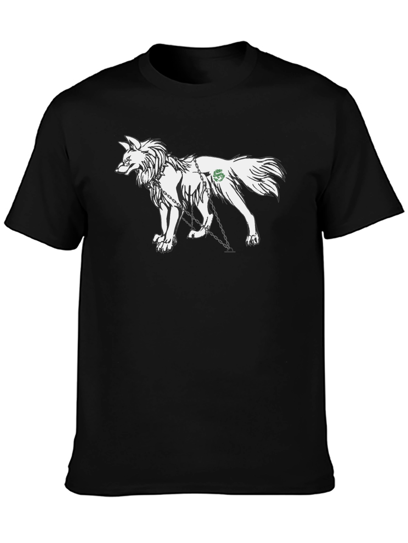 Wolf Graphic T-Shirt - Black Cotton Tee