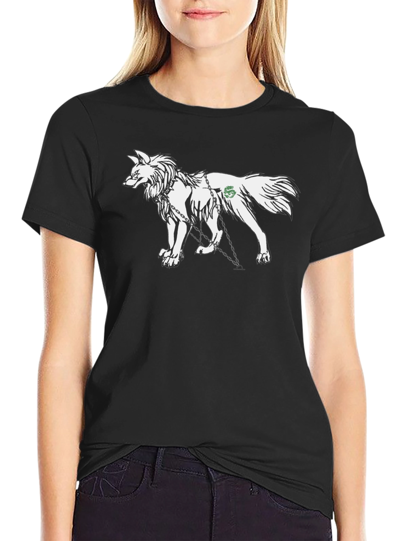 Wolf Graphic T-Shirt - Black Cotton Tee