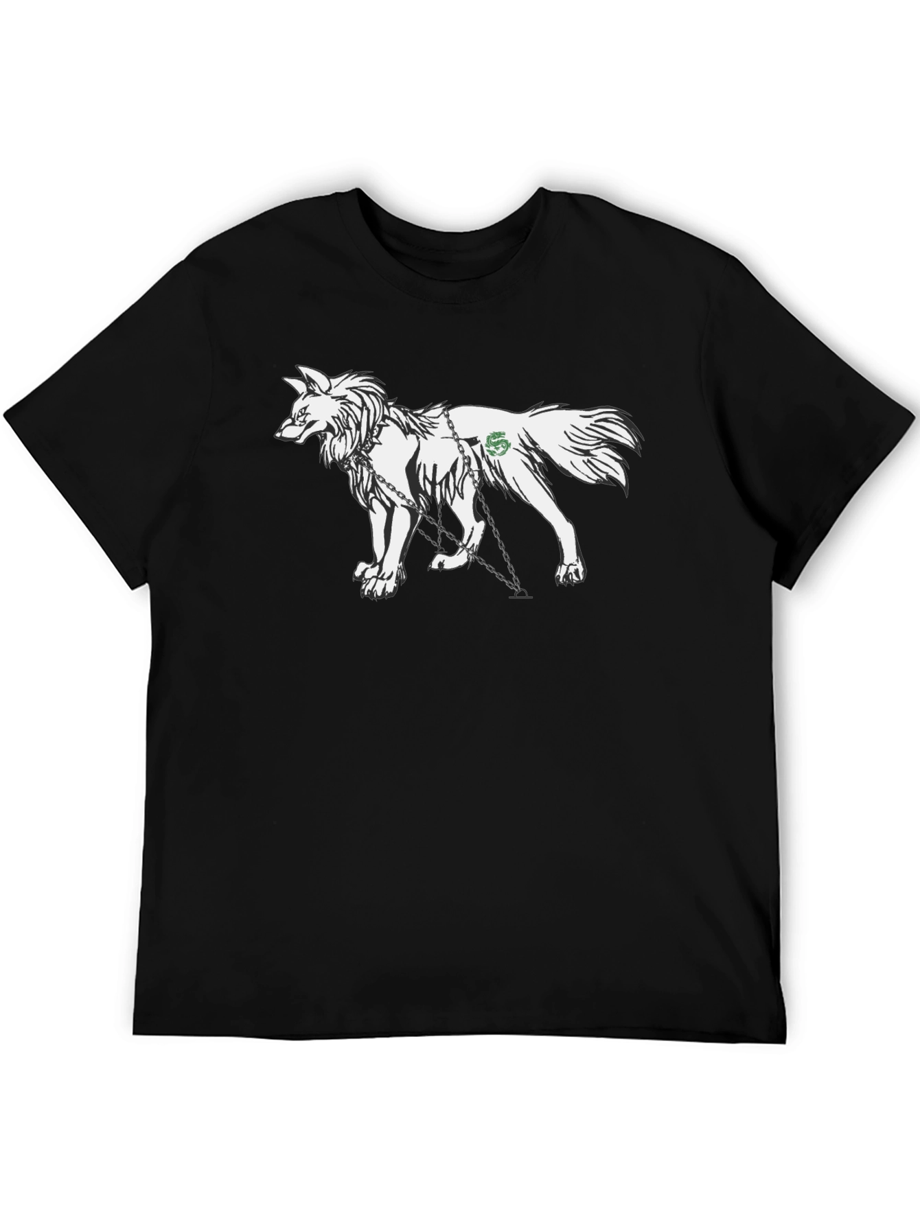 Wolf Graphic T-Shirt - Black Cotton Tee