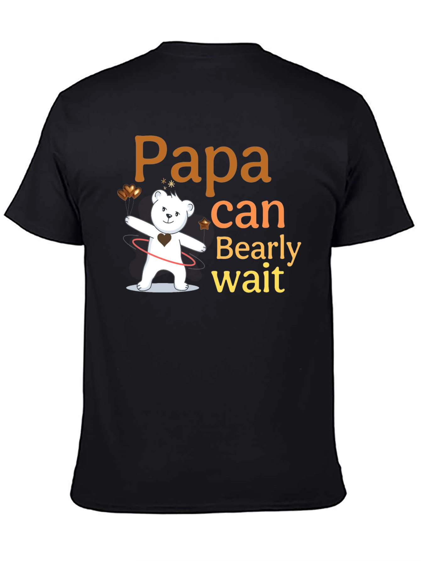 Papa Bearly Wait Mens T-Shirt