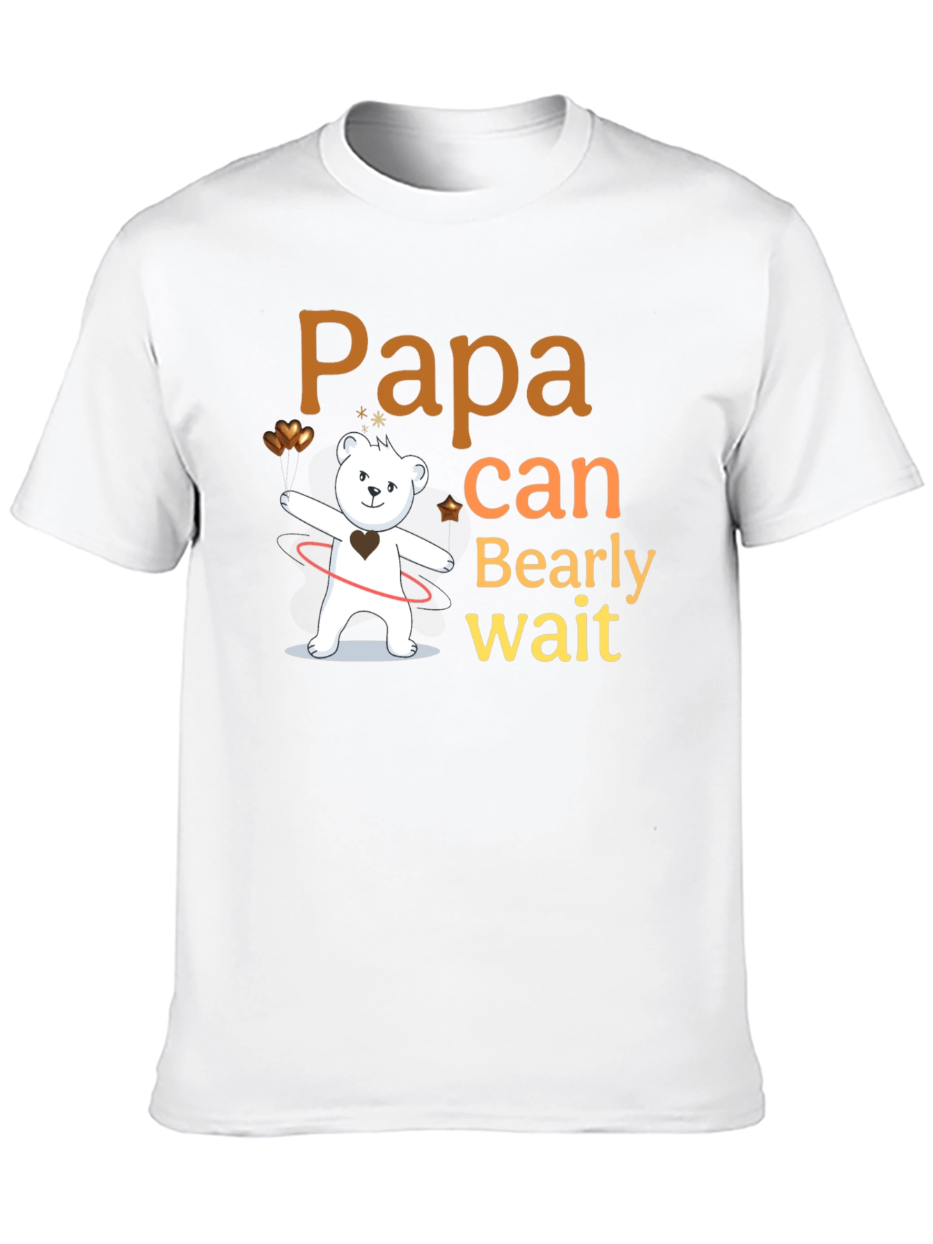 Papa Bearly Wait Mens T-Shirt