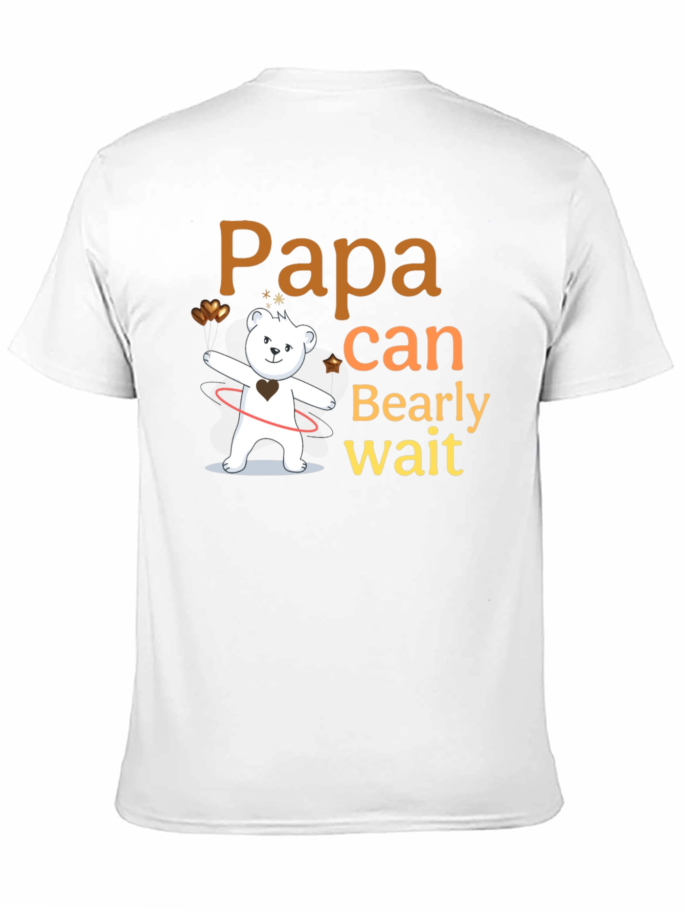 Papa Bearly Wait Mens T-Shirt