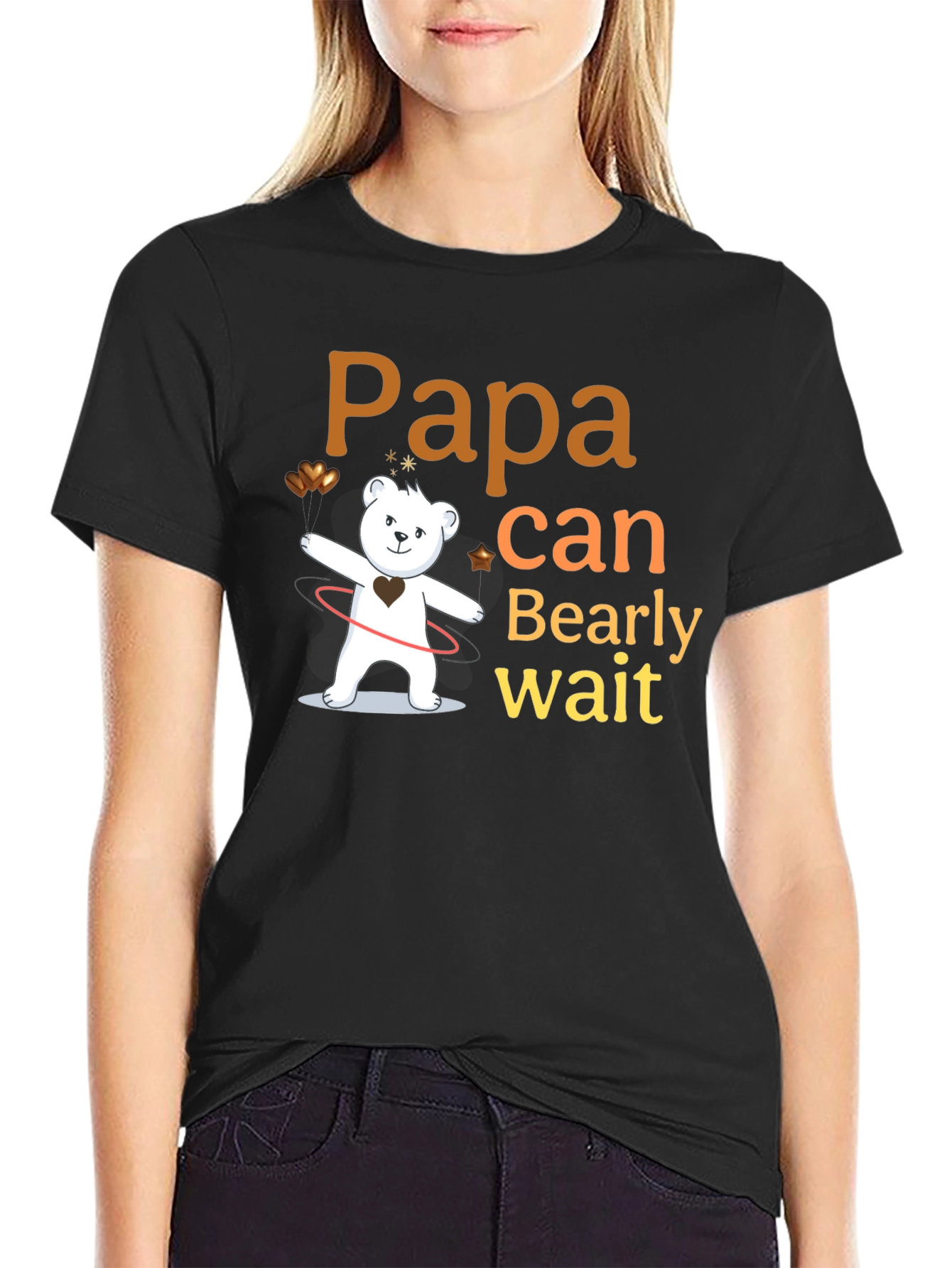 Papa Bearly Wait Mens T-Shirt