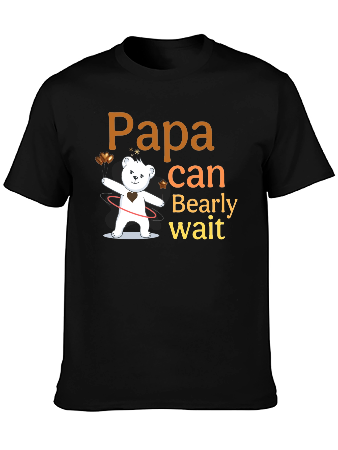 Papa Bearly Wait Mens T-Shirt