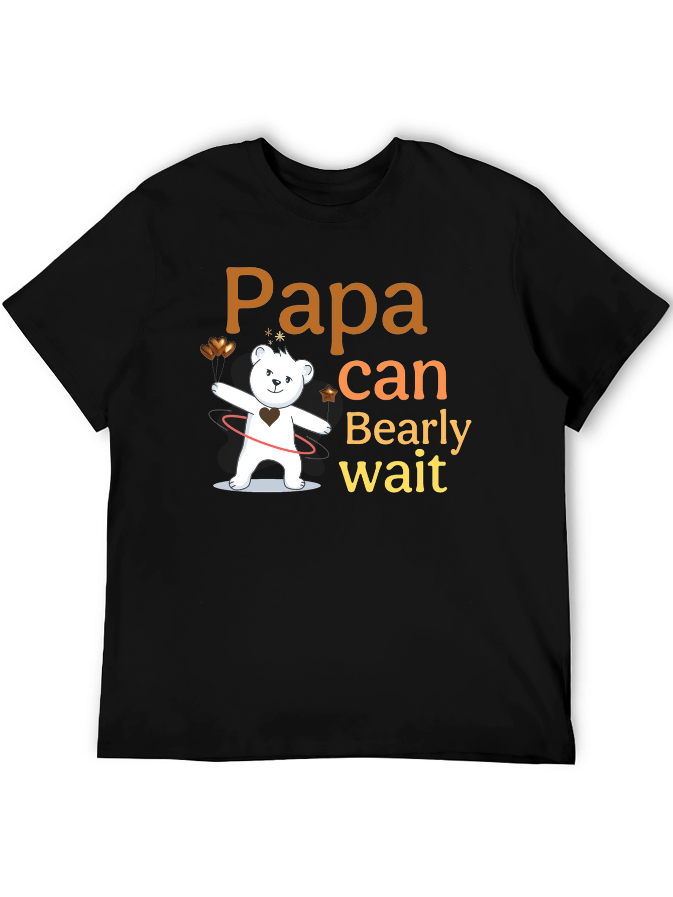 Papa Bearly Wait Mens T-Shirt