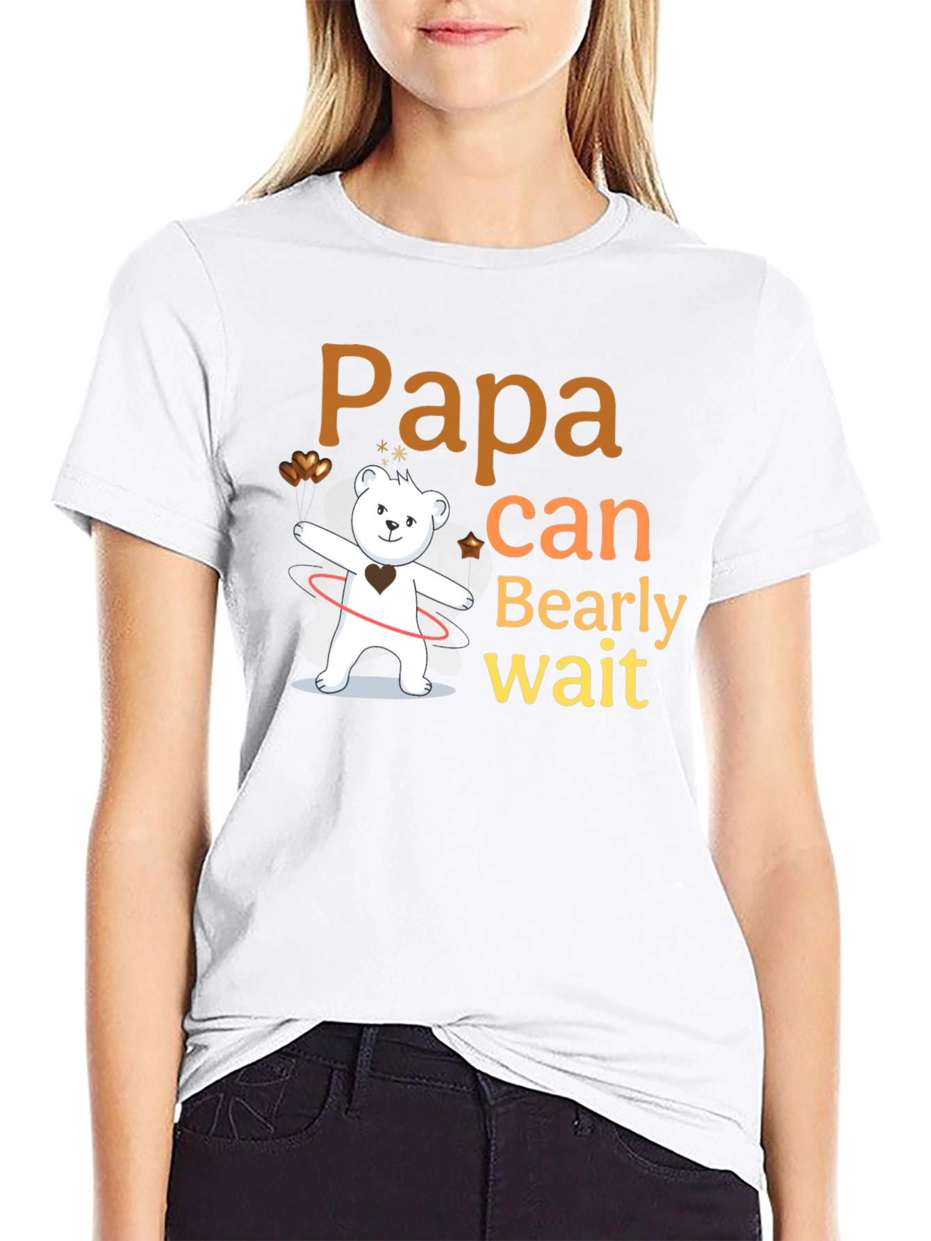Papa Bearly Wait Mens T-Shirt