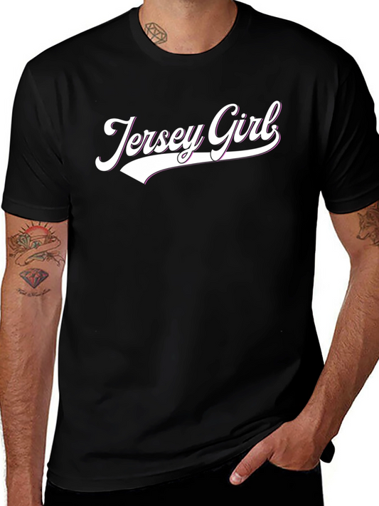 Jersey Girl Graphic T-Shirt - Cool Casual Tee