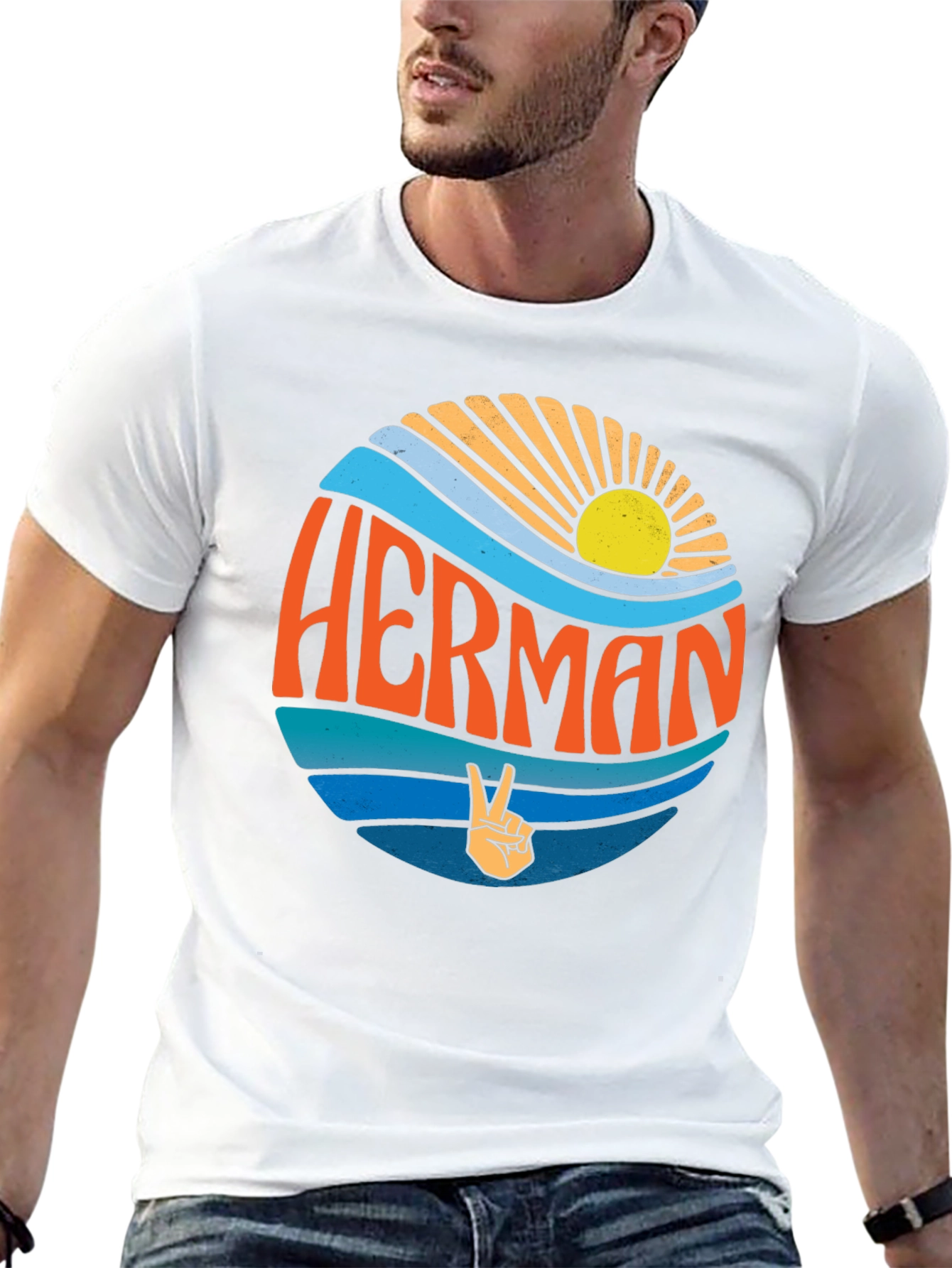 Retro HERMAN T-Shirt - Peace & Sunshine
