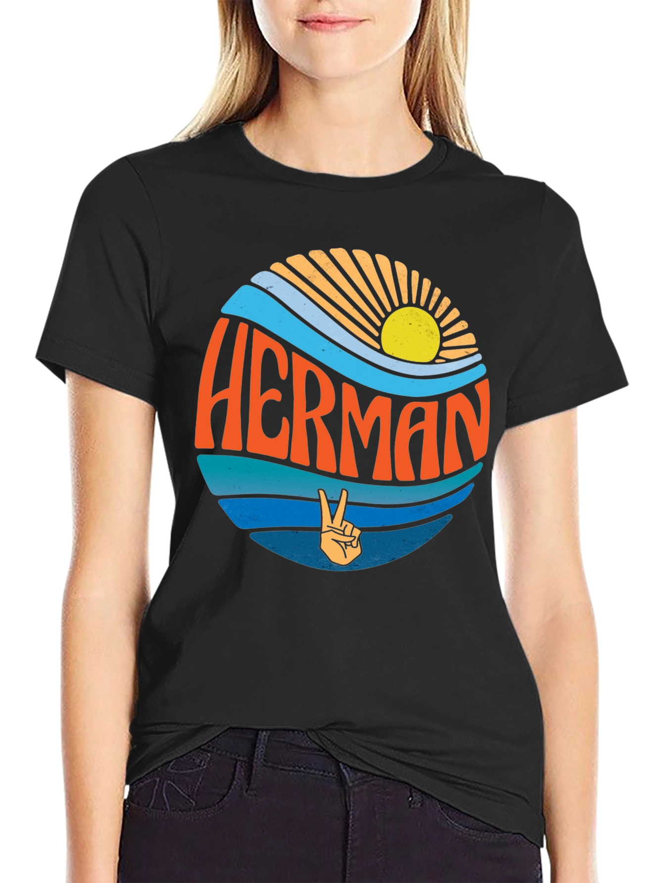 Retro HERMAN T-Shirt - Peace & Sunshine