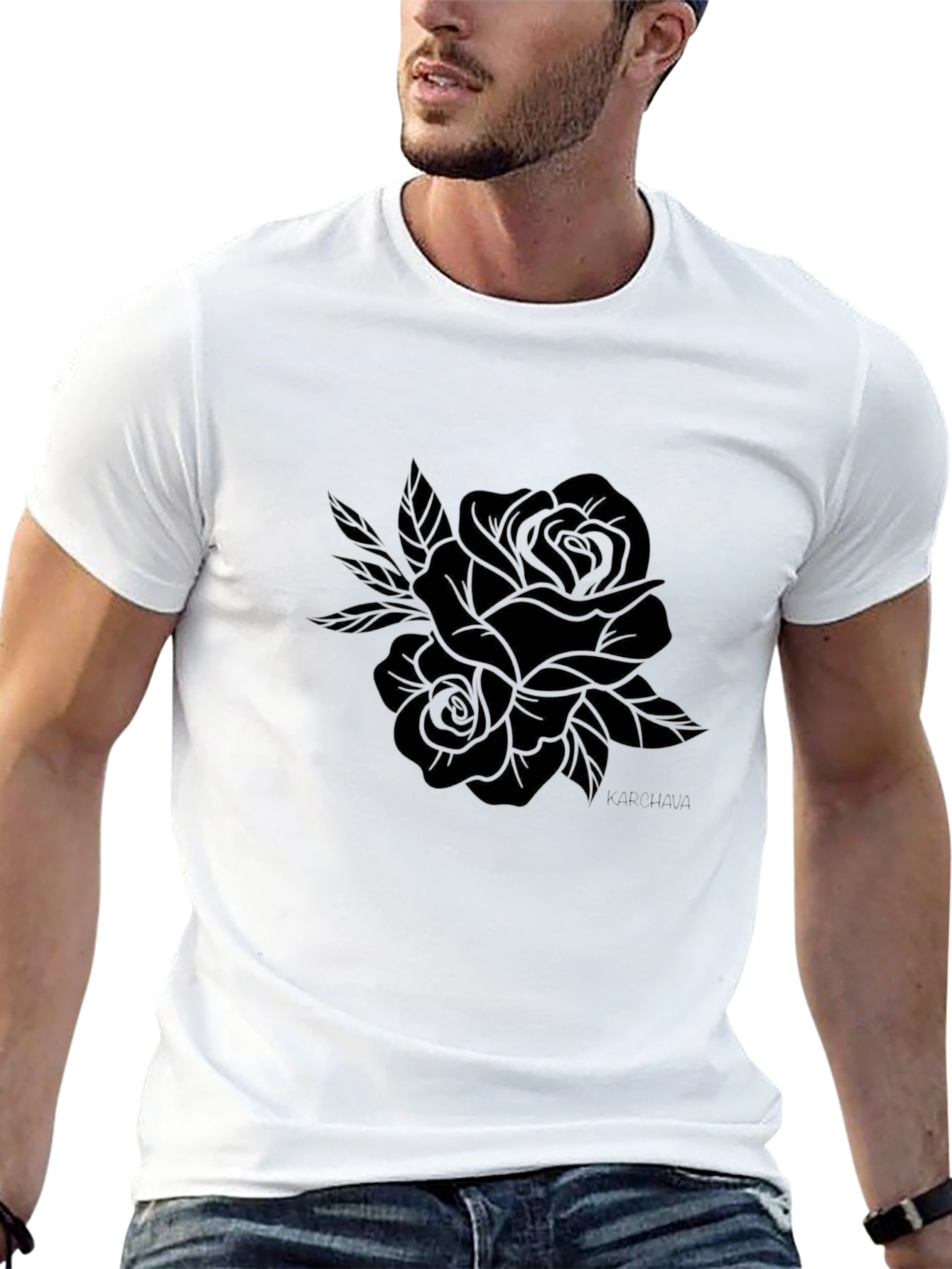 Black Rose Graphic Tee - Stylish and Comfortable