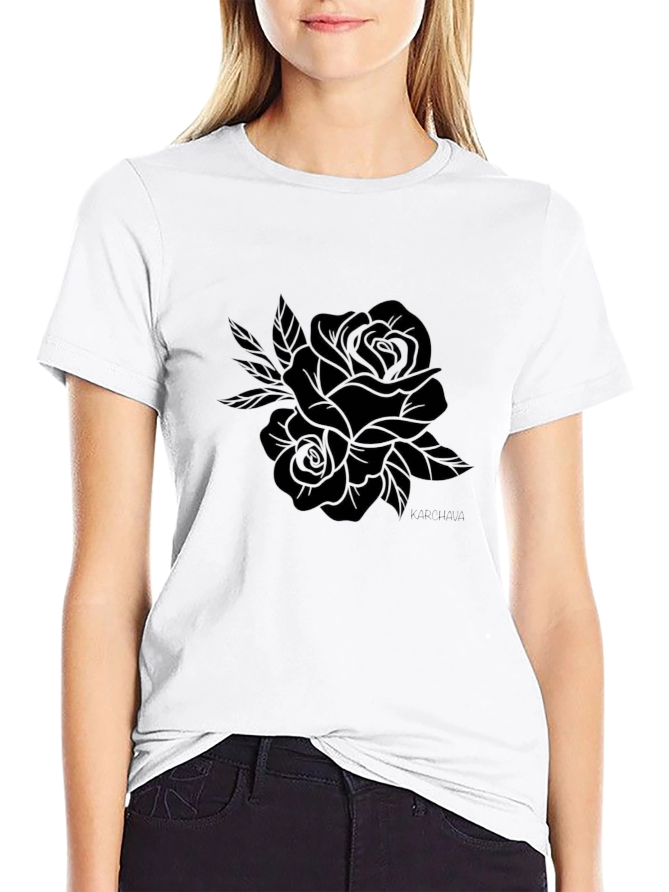 Black Rose Graphic Tee - Stylish and Comfortable