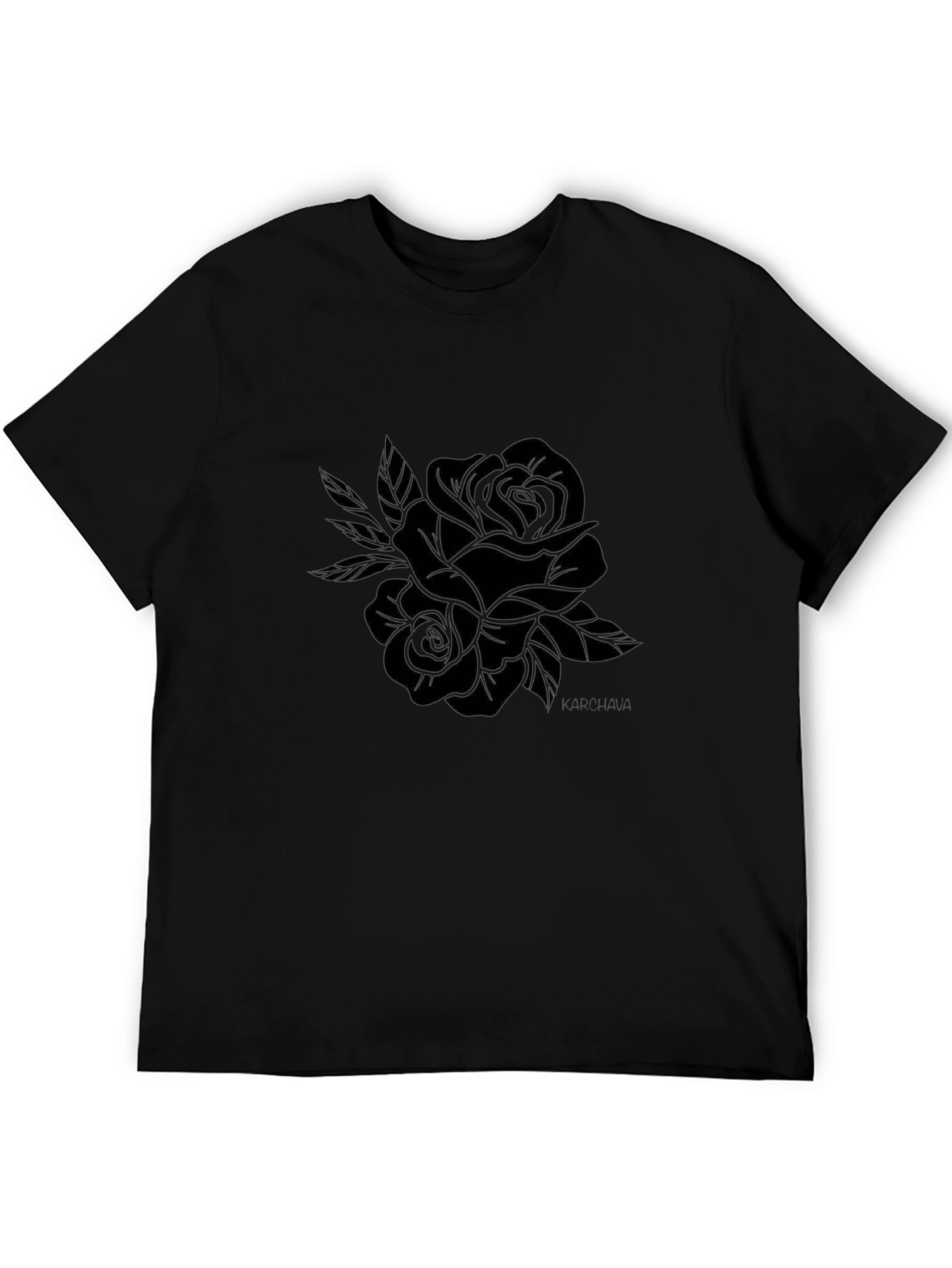 Black Rose Graphic Tee - Stylish and Comfortable
