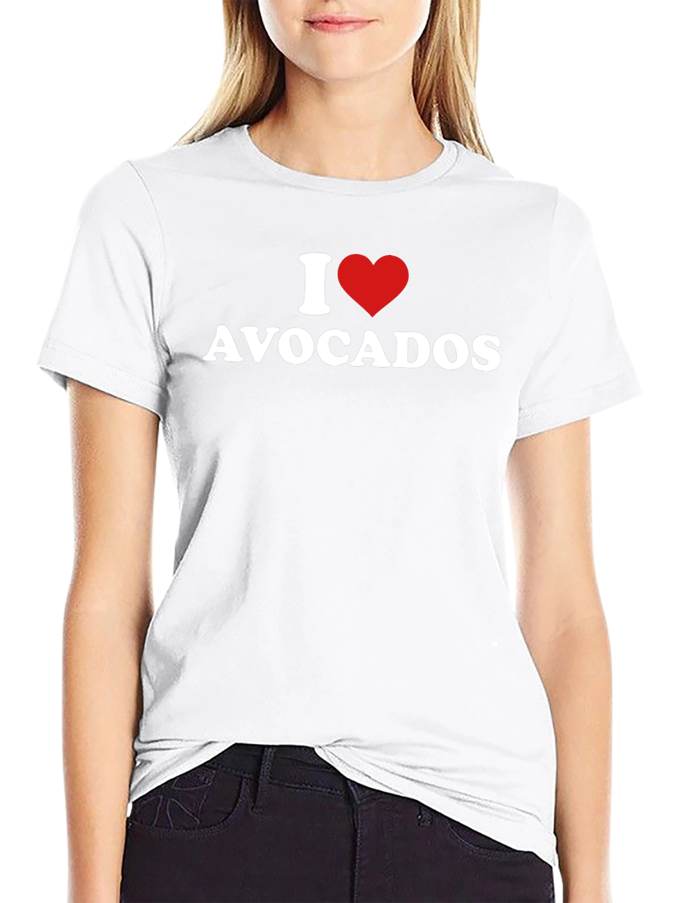 I Love Avocados Black T-Shirt - Foodie Fashion