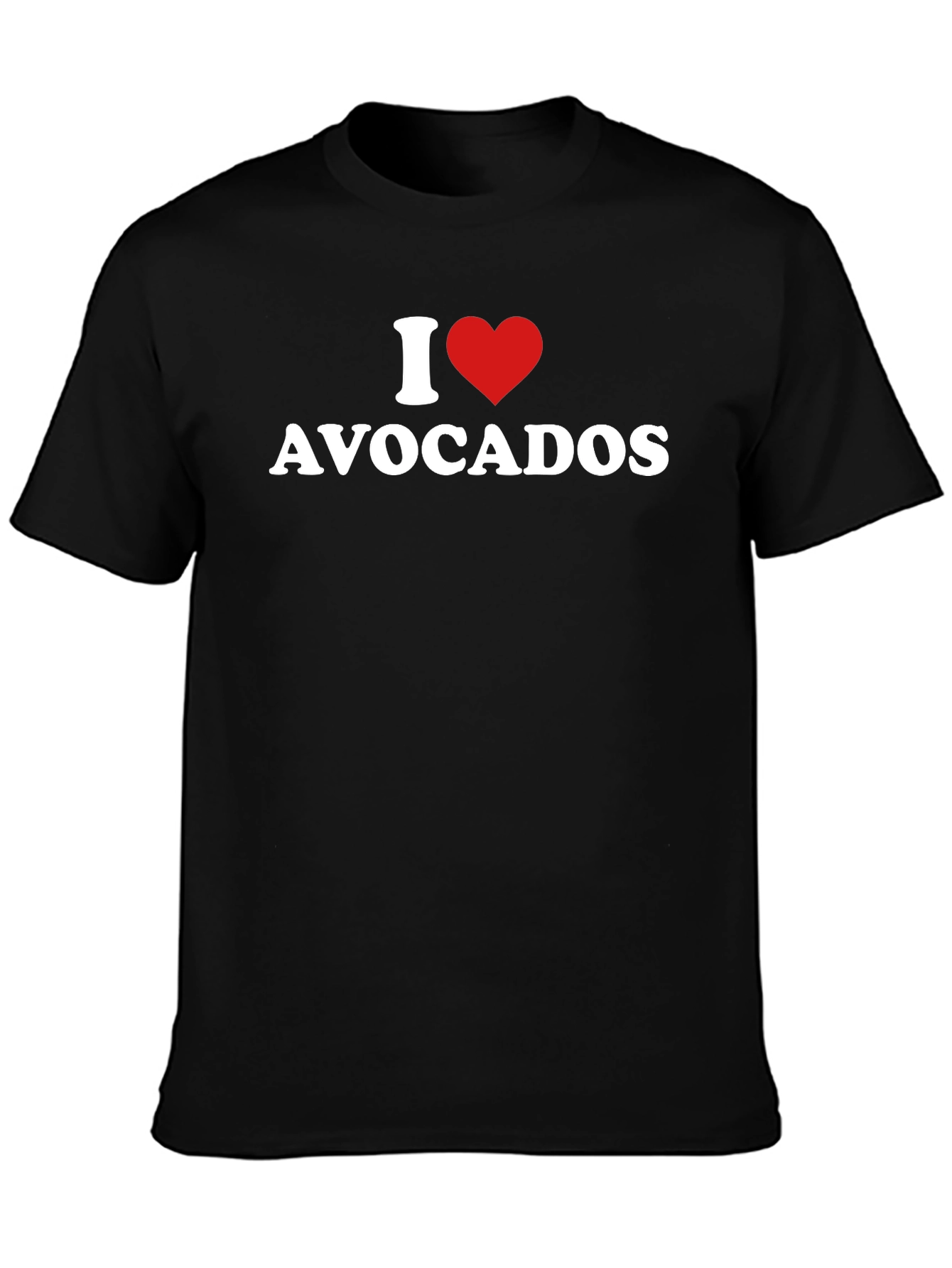 I Love Avocados Black T-Shirt - Foodie Fashion