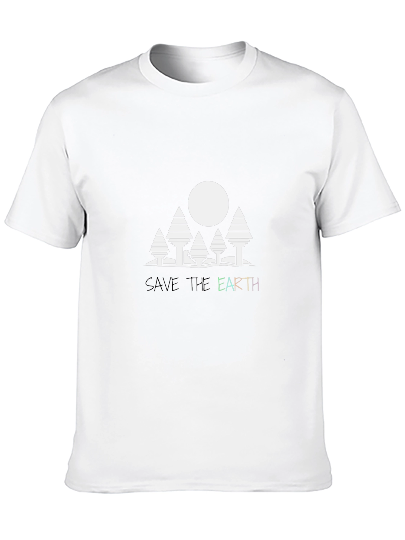 Save the Earth Graphic Tee - Black Cotton