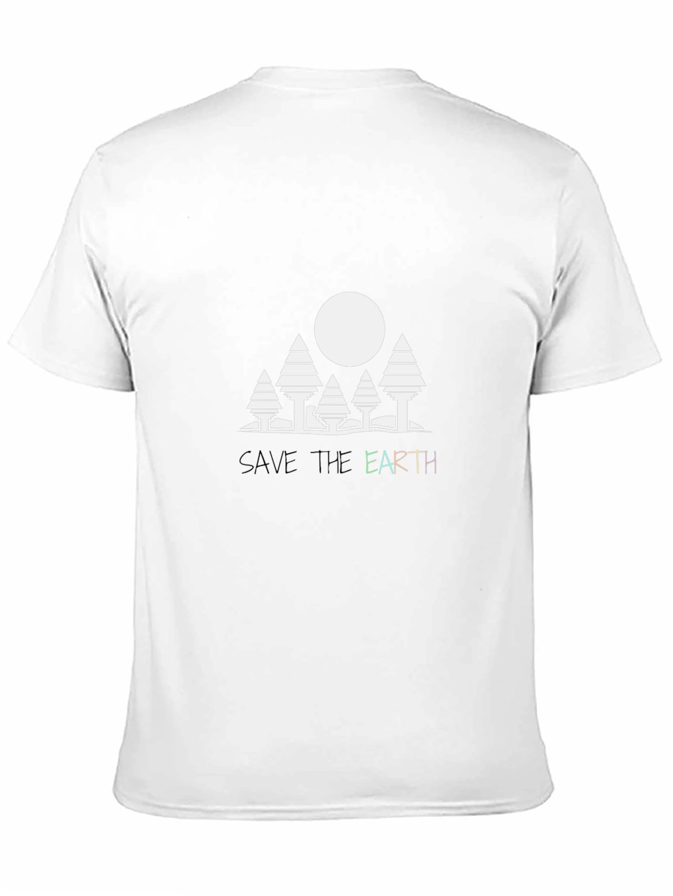 Save the Earth Graphic Tee - Black Cotton