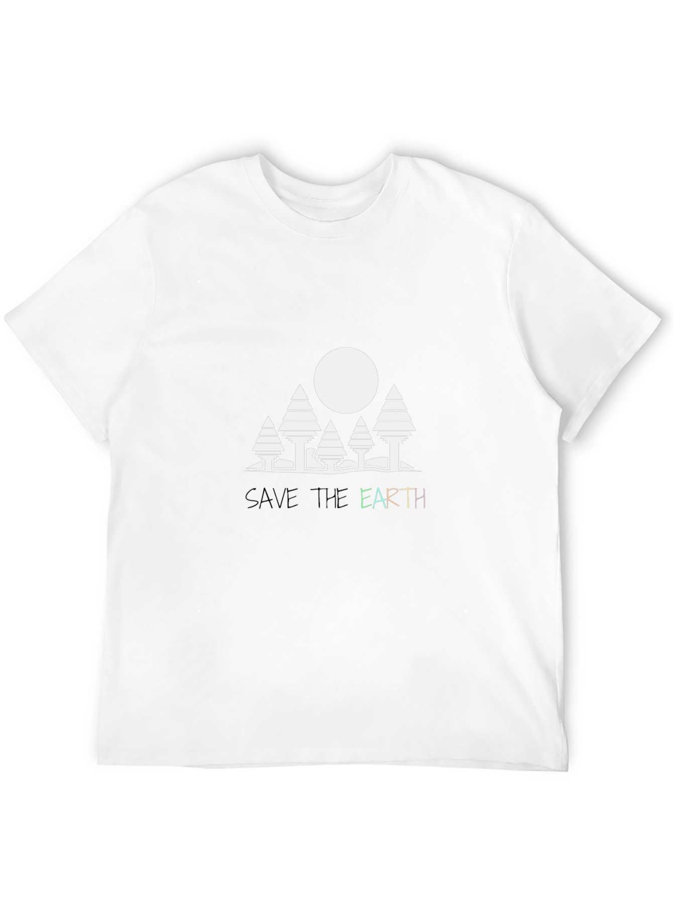 Save the Earth Graphic Tee - Black Cotton