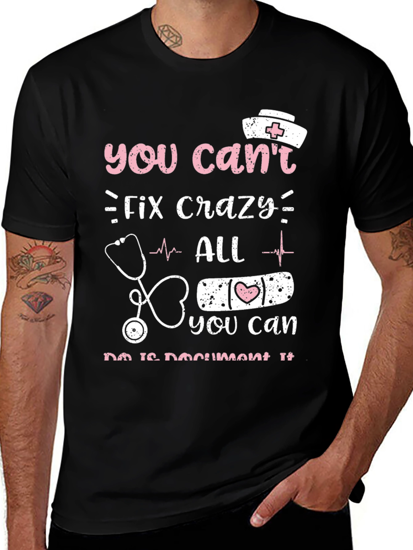 Crazy Nurse Humor T-Shirt Funny Gift