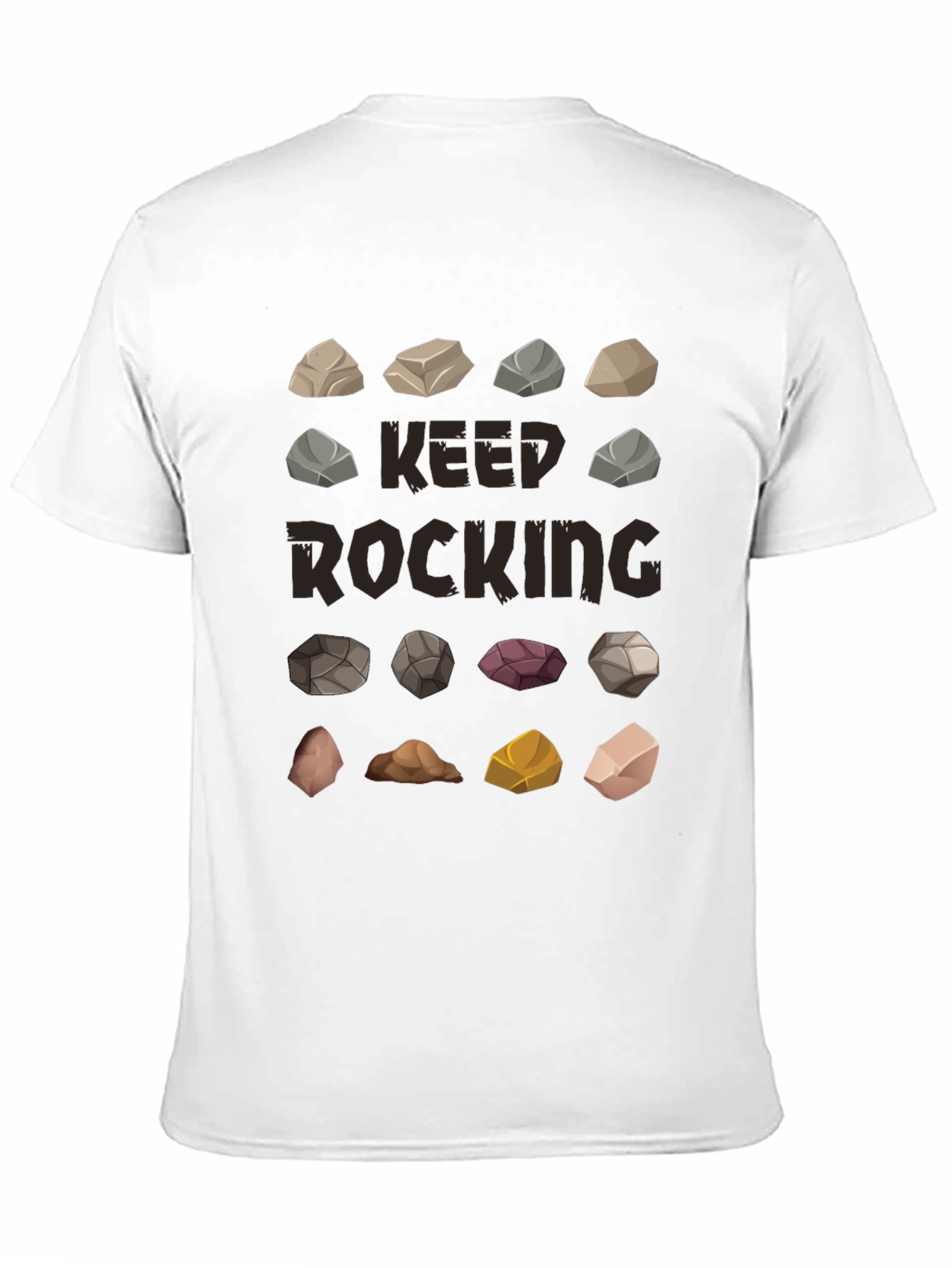 Keep Rocking Graphic T-Shirt - Funny Rock Collection Tee
