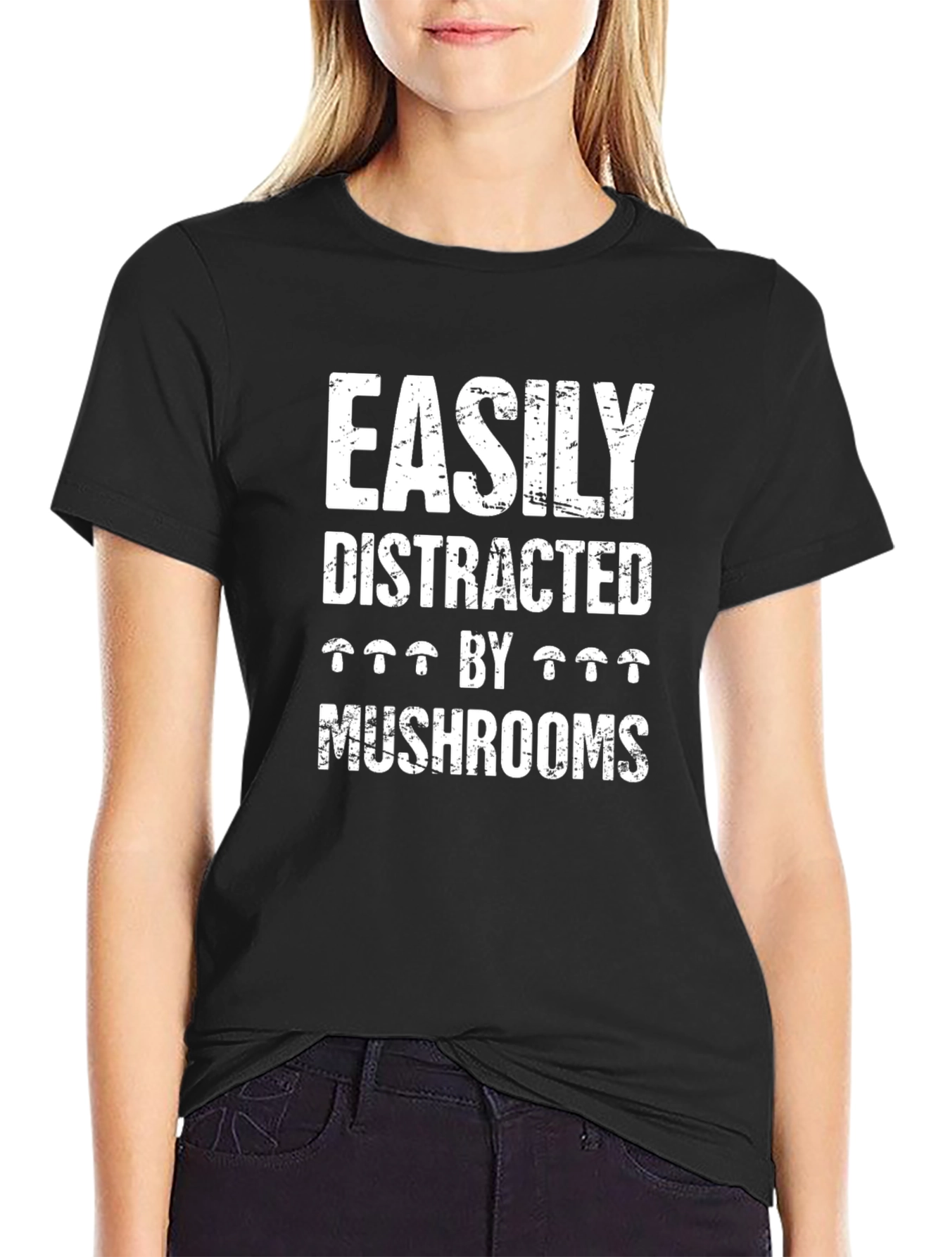 Easily Distracted by Mushrooms Graphic Tee