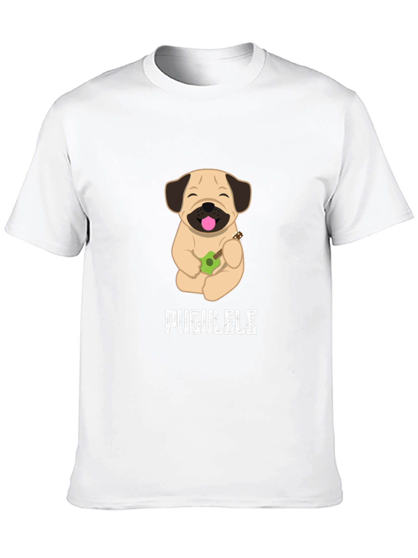 Pugulele T-Shirt: Cute Dog with Ukulele