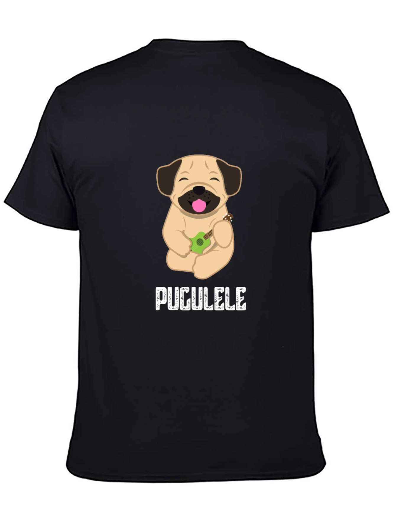 Pugulele T-Shirt: Cute Dog with Ukulele