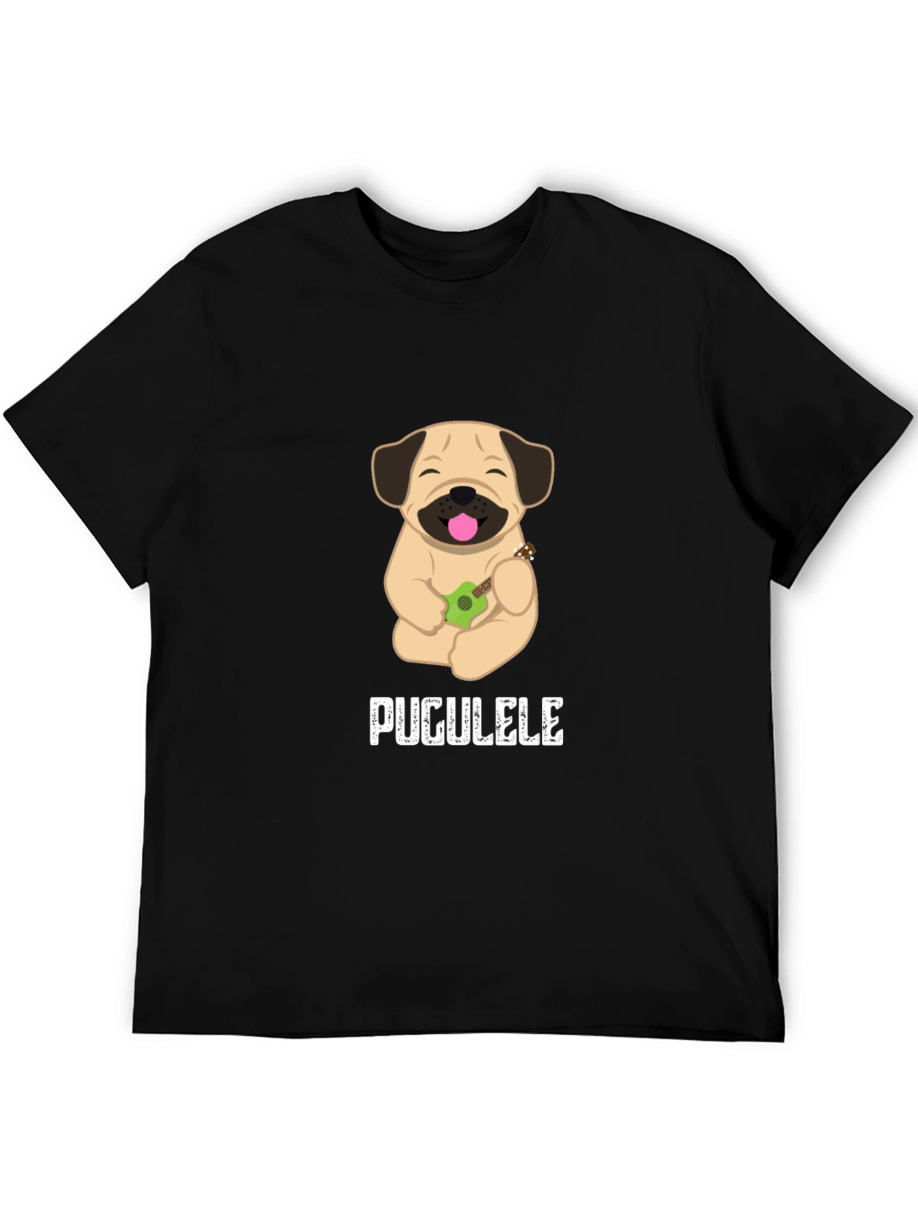Pugulele T-Shirt: Cute Dog with Ukulele