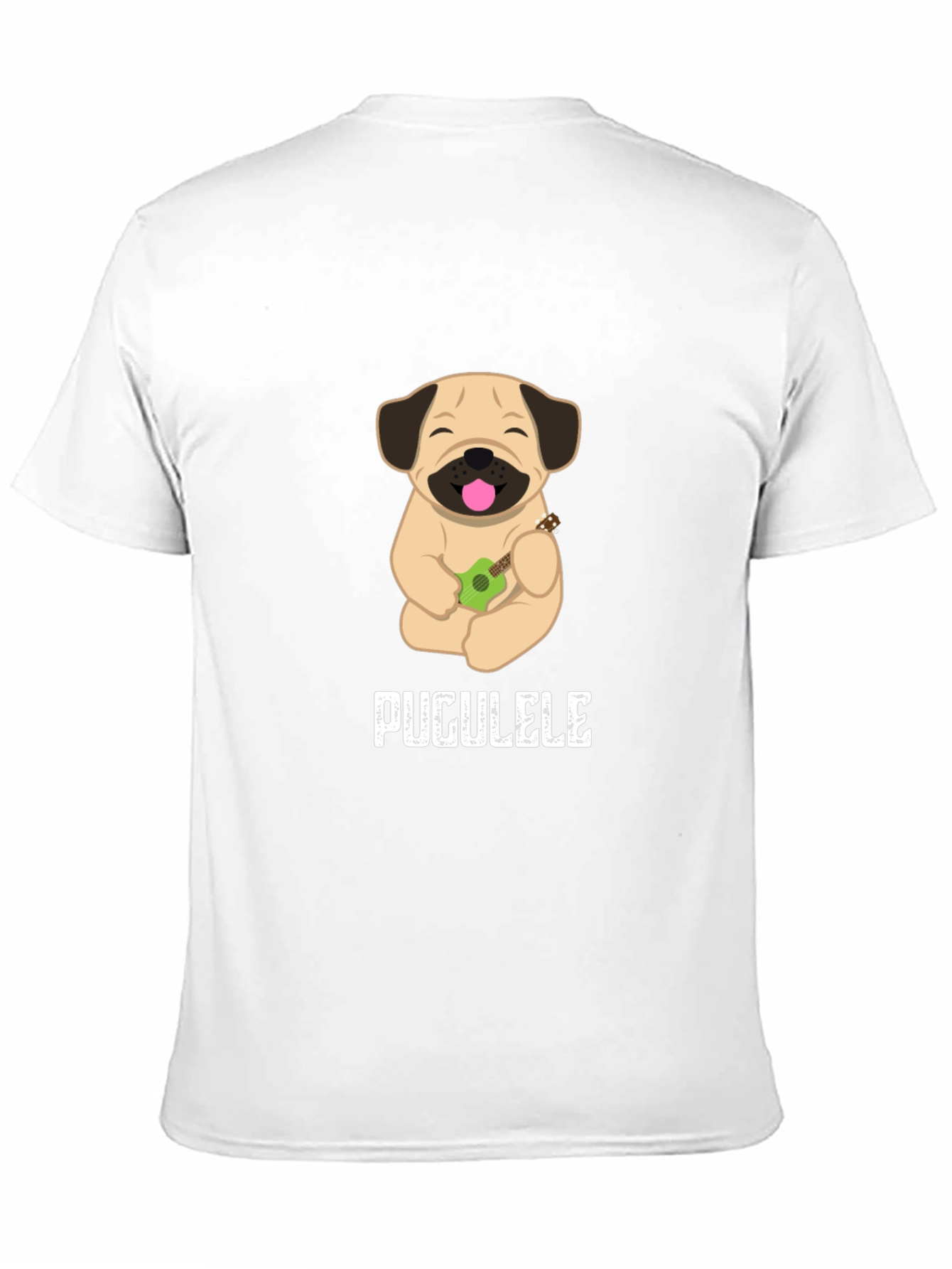 Pugulele T-Shirt: Cute Dog with Ukulele